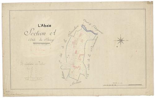 L'Absie - FRAD079_CADASTRE_NAPOLEONIEN Section A dite du Bourg 