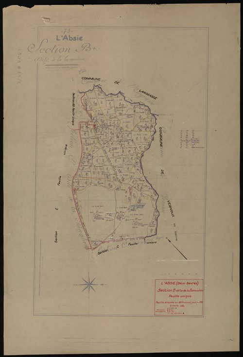 L'Absie - FRAD079_CADASTRE_RECENT Section B 