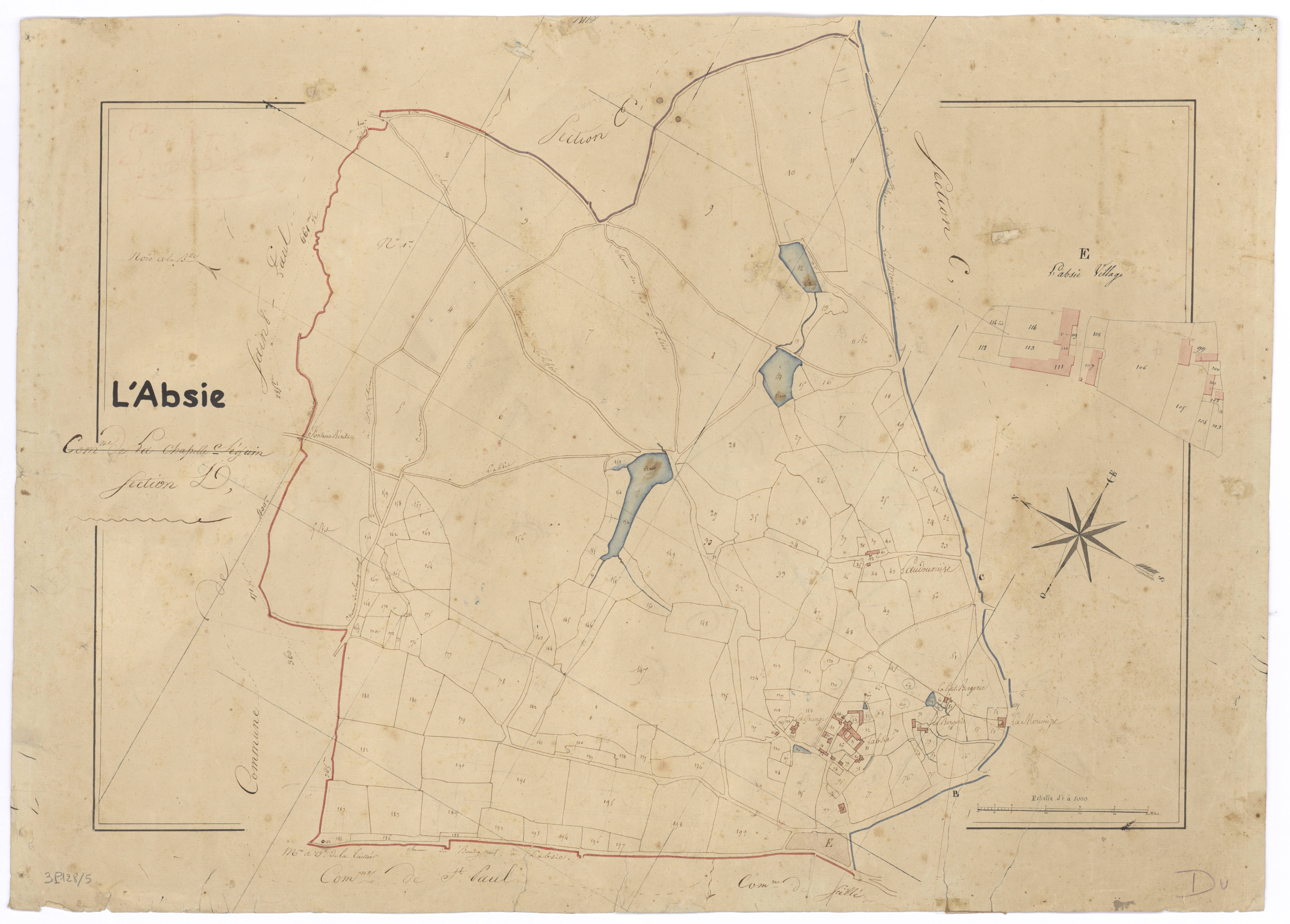 L'Absie - FRAD079_CADASTRE_NAPOLEONIEN Section D dite de l'Absie