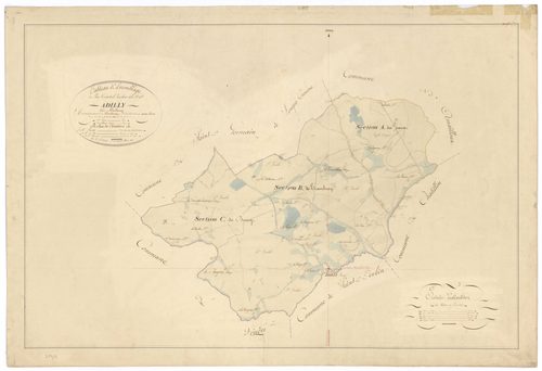 Adilly - FRAD079_CADASTRE_NAPOLEONIEN Tableau d'assemblage 
