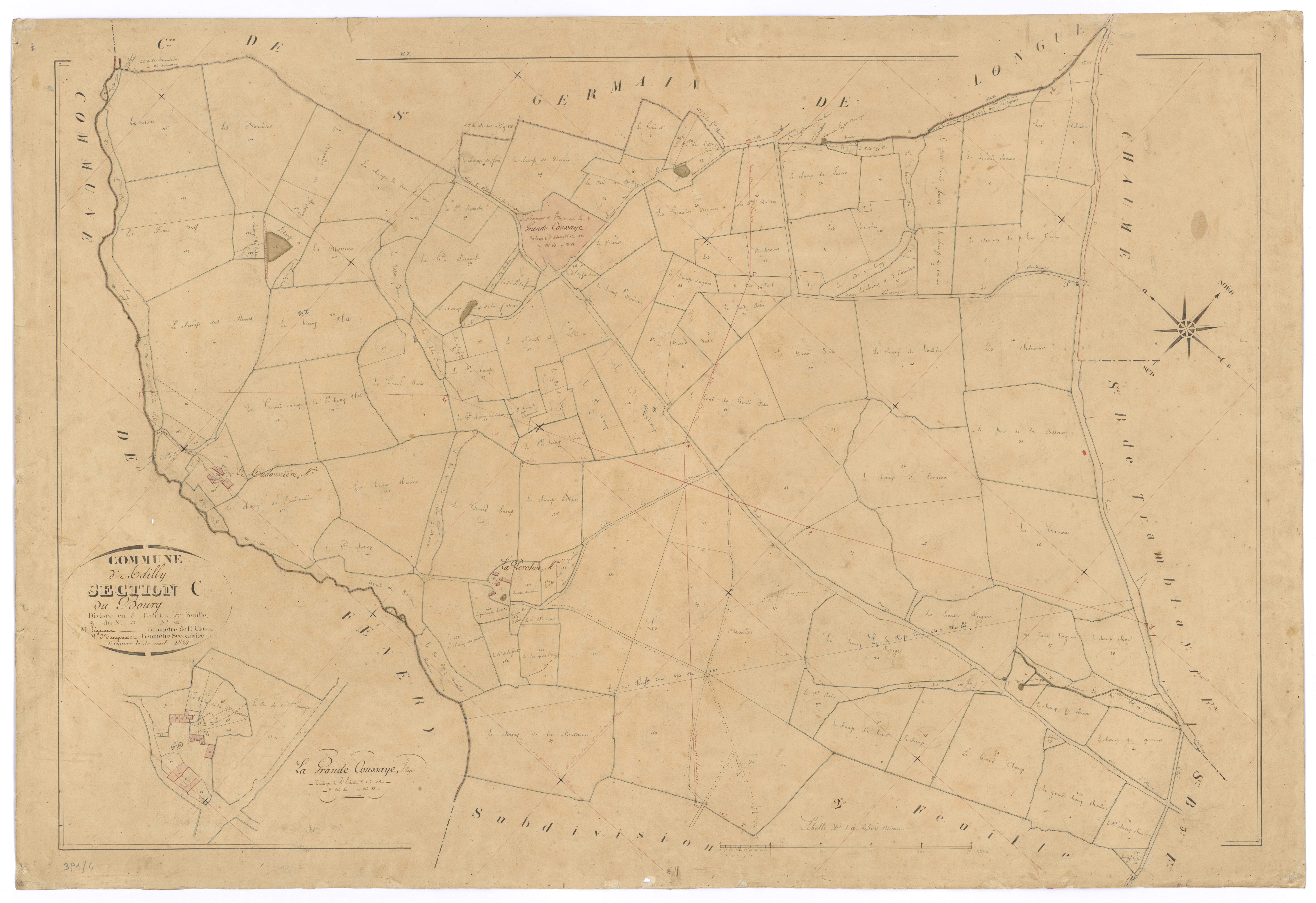 Adilly - FRAD079_CADASTRE_NAPOLEONIEN Section C1 dite du Bourg