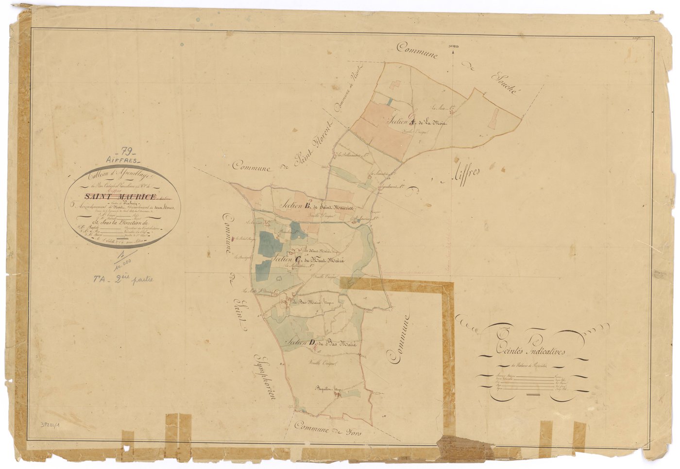 Aiffres - FRAD079_CADASTRE_NAPOLEONIEN Tableau d'assemblage 