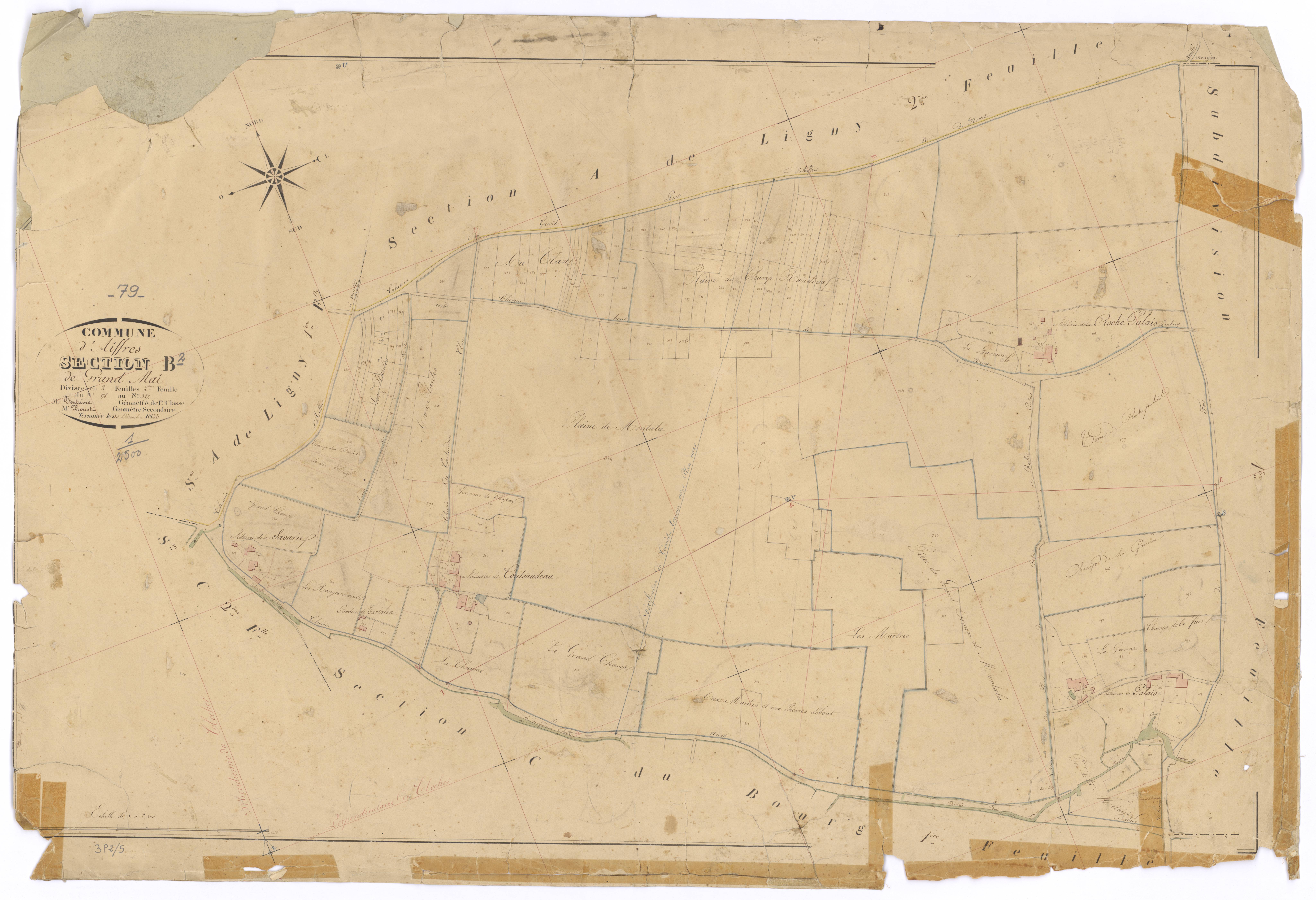 Aiffres - FRAD079_CADASTRE_NAPOLEONIEN Section B2 dite de Grand Mai 
