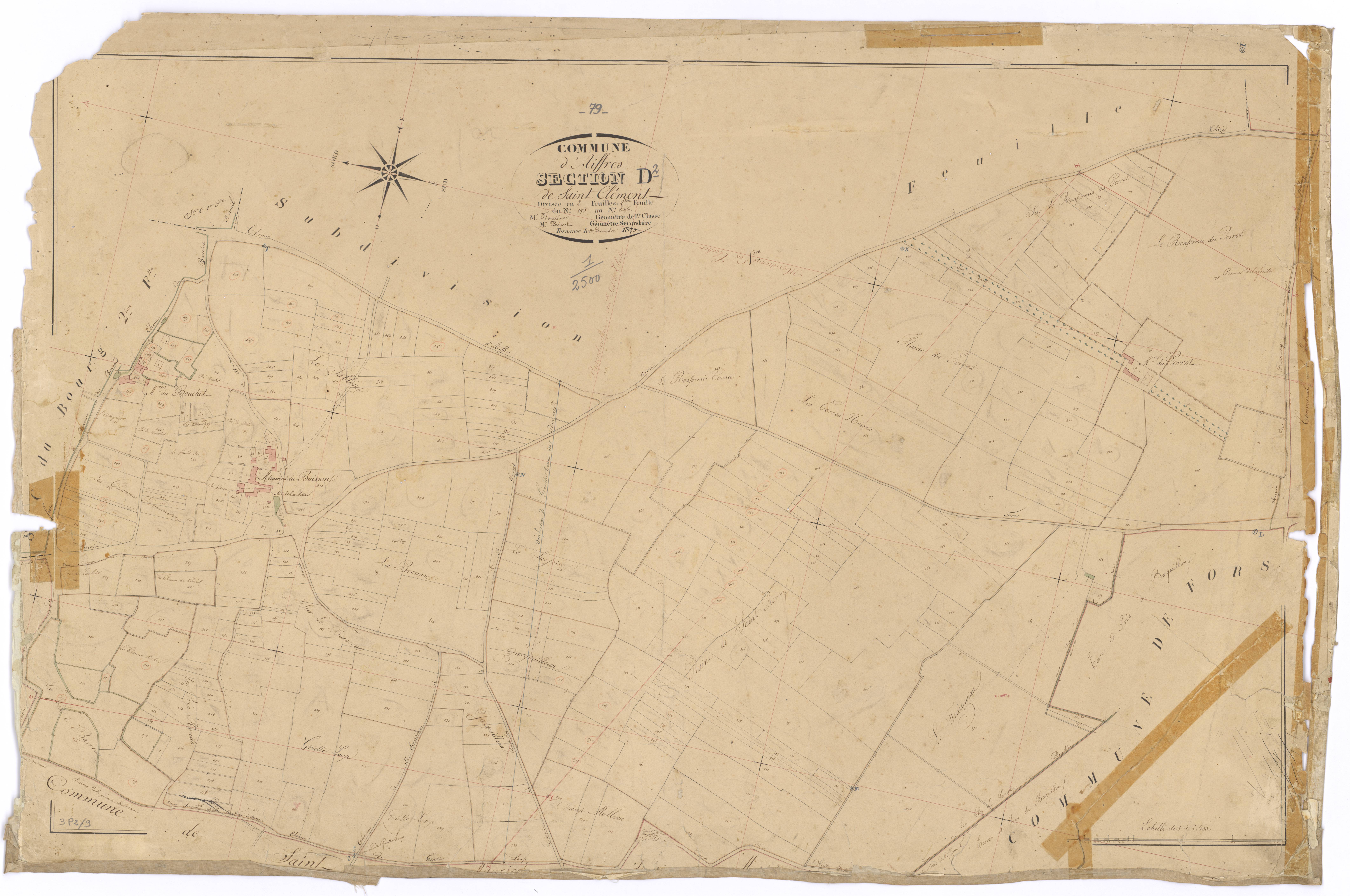Aiffres - FRAD079_CADASTRE_NAPOLEONIEN Section D2 dite de Saint Clément 
