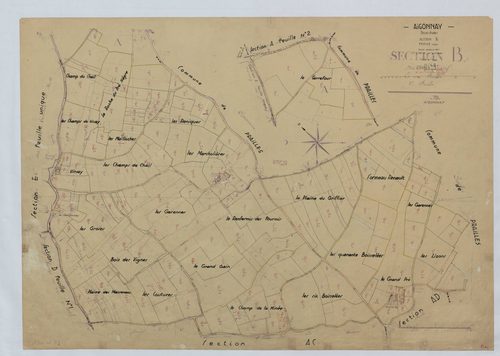Aigonnay - FRAD079_CADASTRE_RECENT Section B (Feuille unique) 