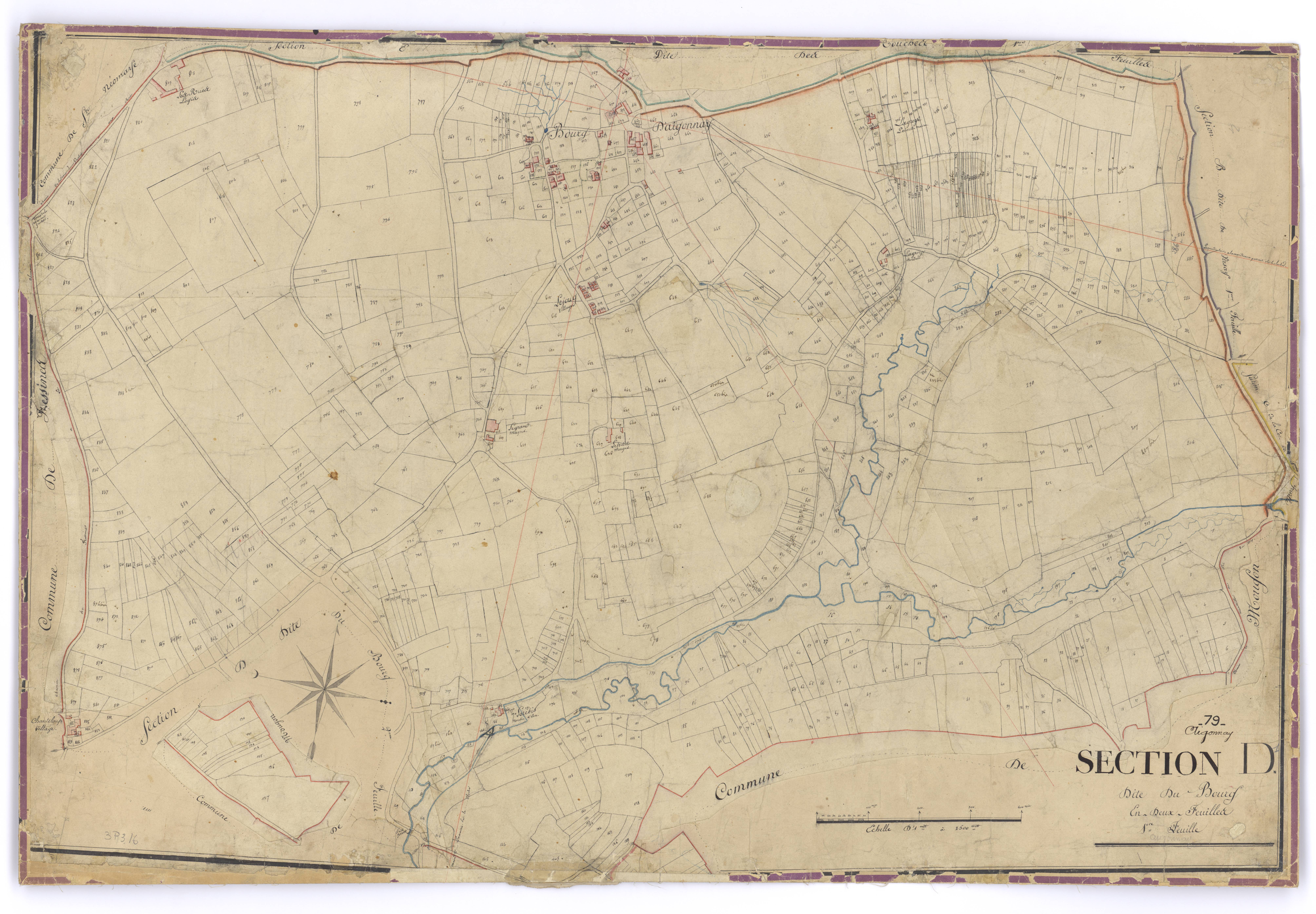 Aigonnay - FRAD079_CADASTRE_NAPOLEONIEN Section D1dite du Bourg 