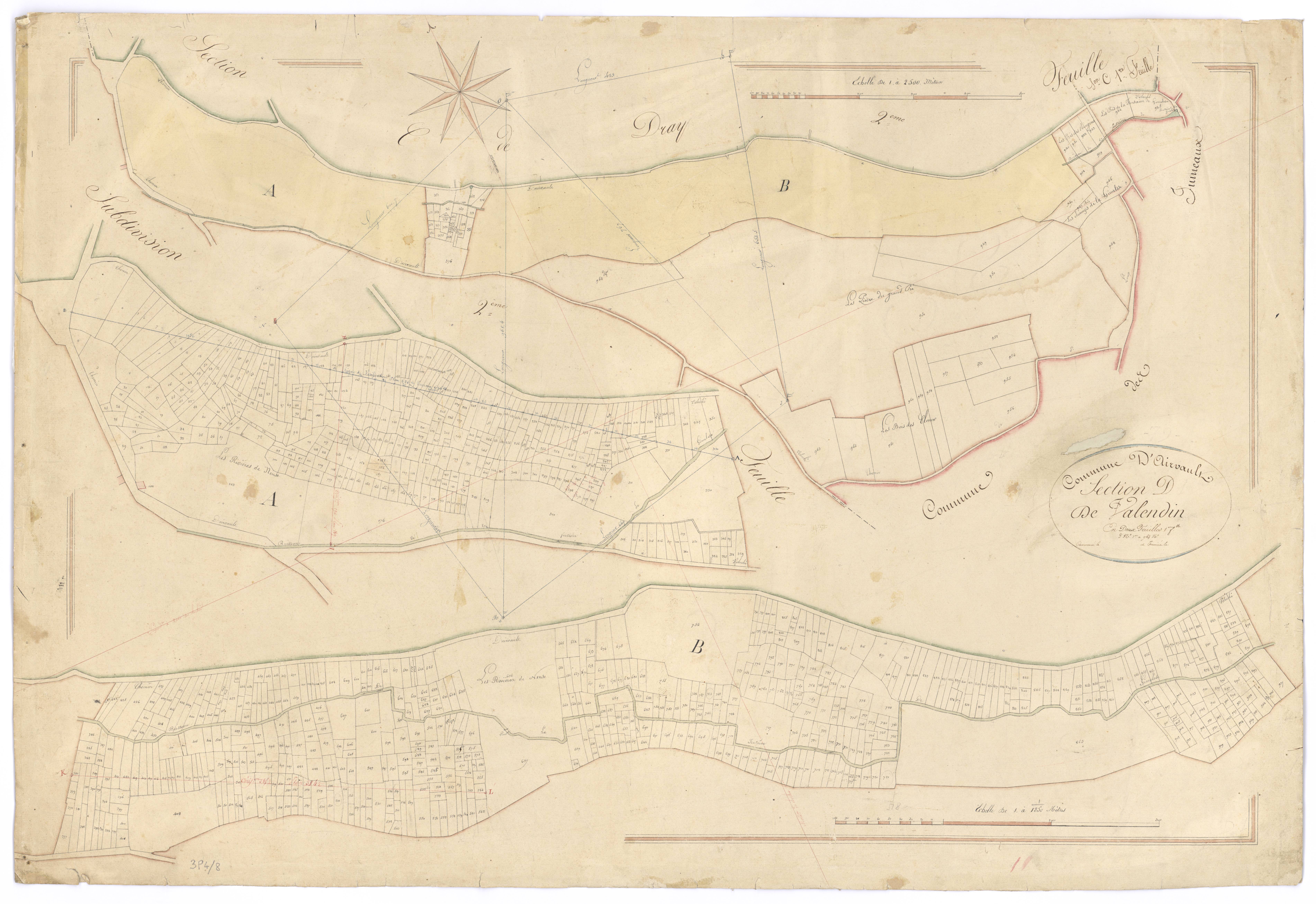 Airvault - FRAD079_CADASTRE_NAPOLEONIEN Section D1 dite de Valendin 