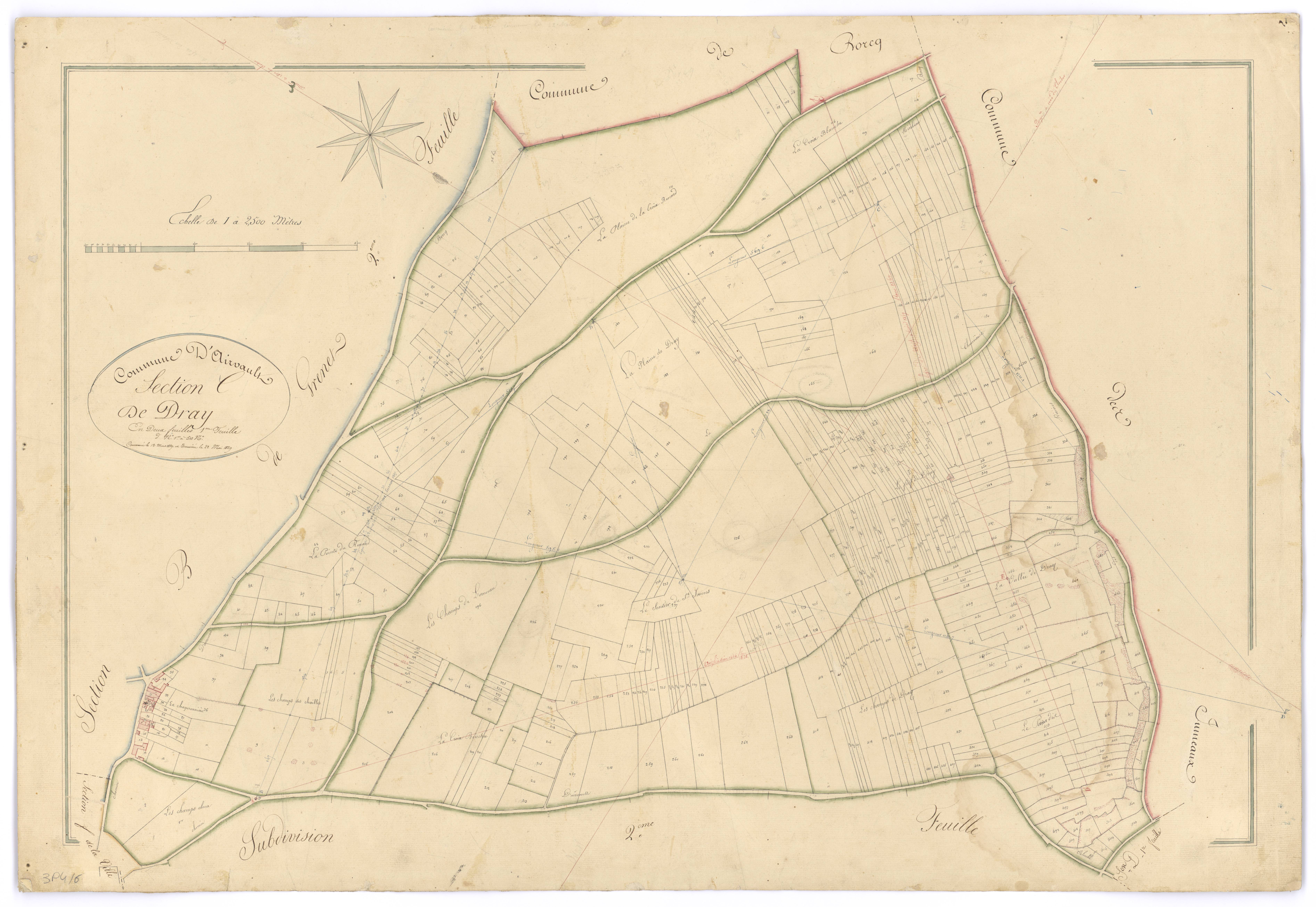 Airvault - FRAD079_CADASTRE_NAPOLEONIEN Section C1 dite de Dray 