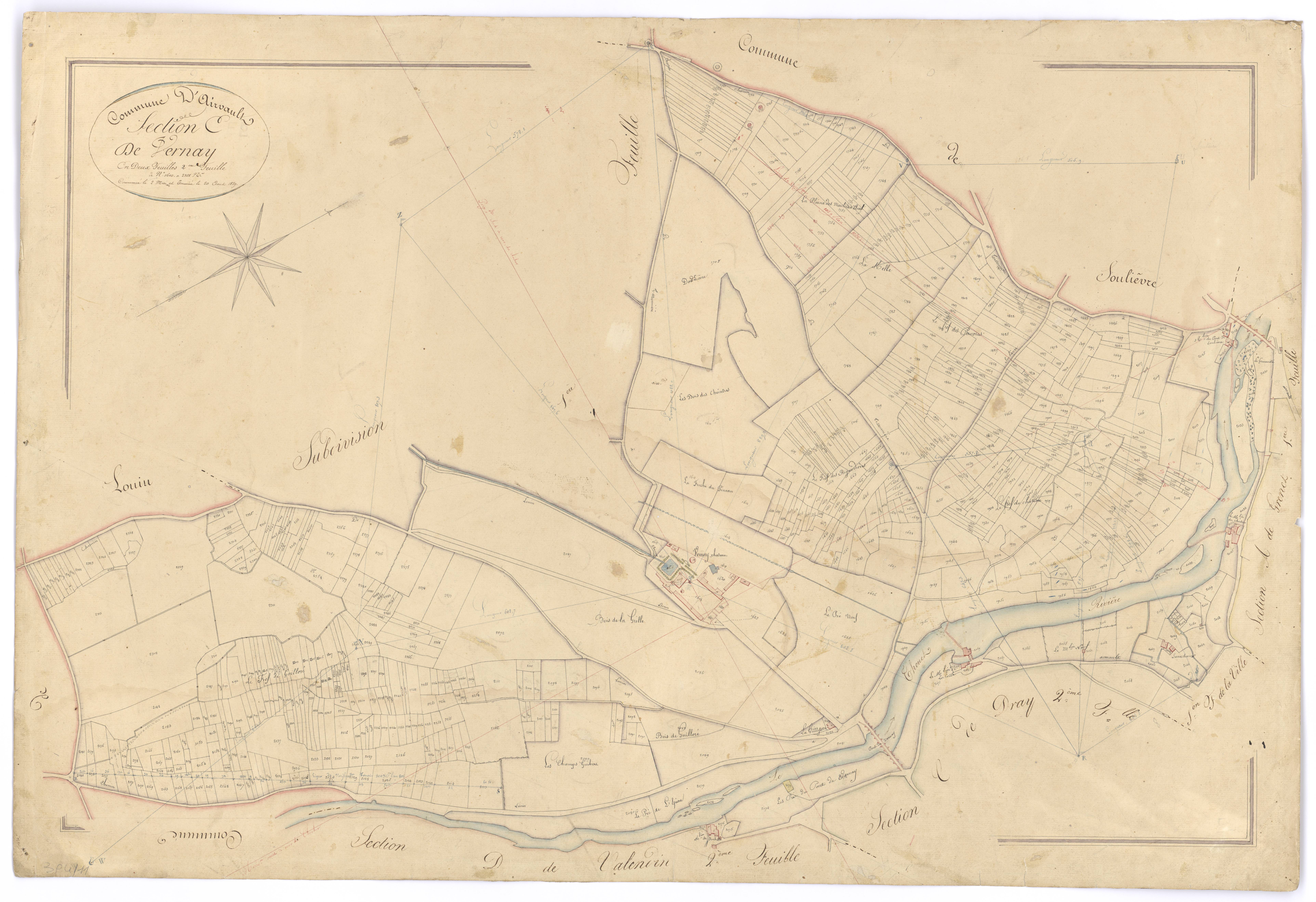 Airvault - FRAD079_CADASTRE_NAPOLEONIEN Section E2 dite de Vernay 