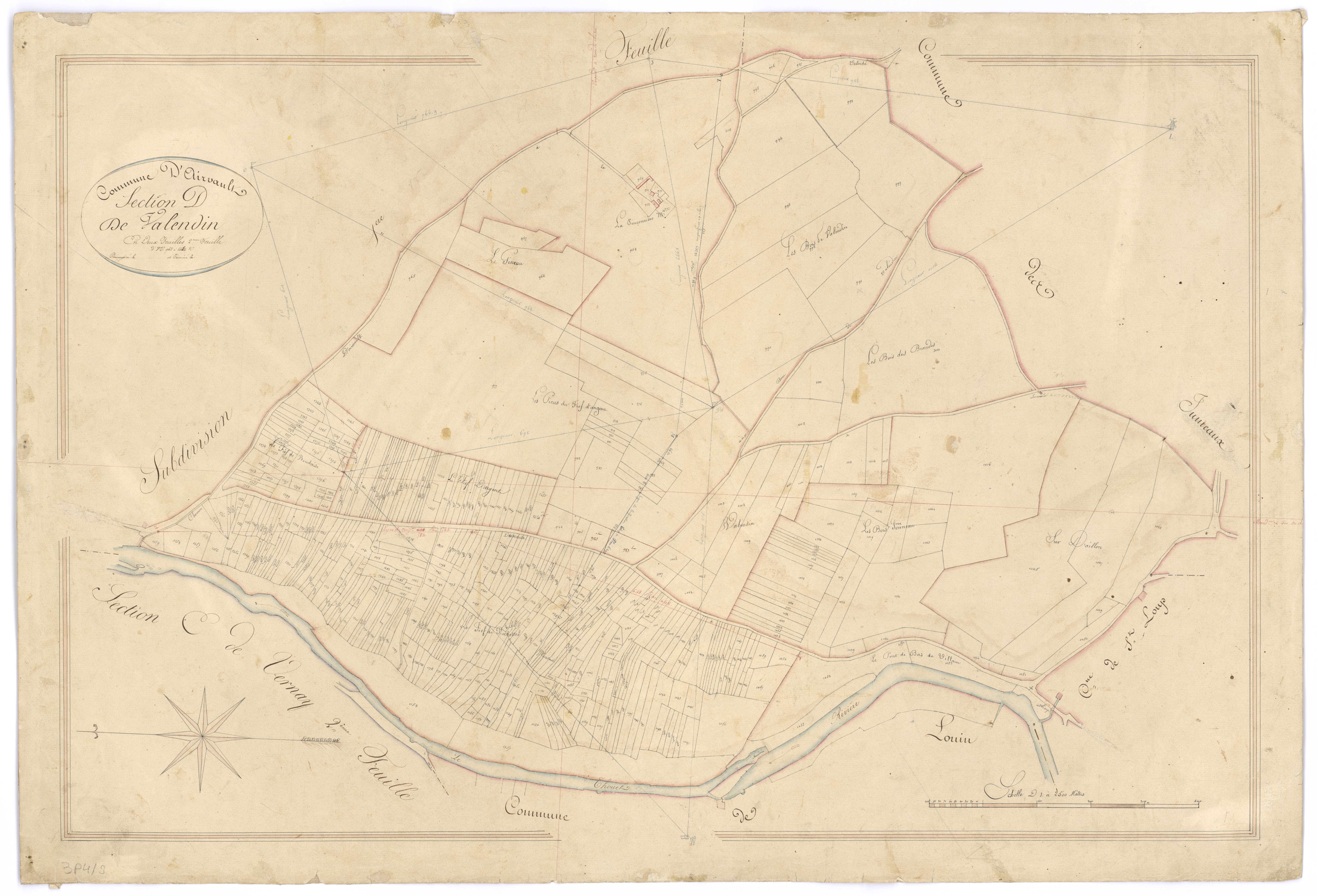 Airvault - FRAD079_CADASTRE_NAPOLEONIEN Section D2 dite de Valendin 