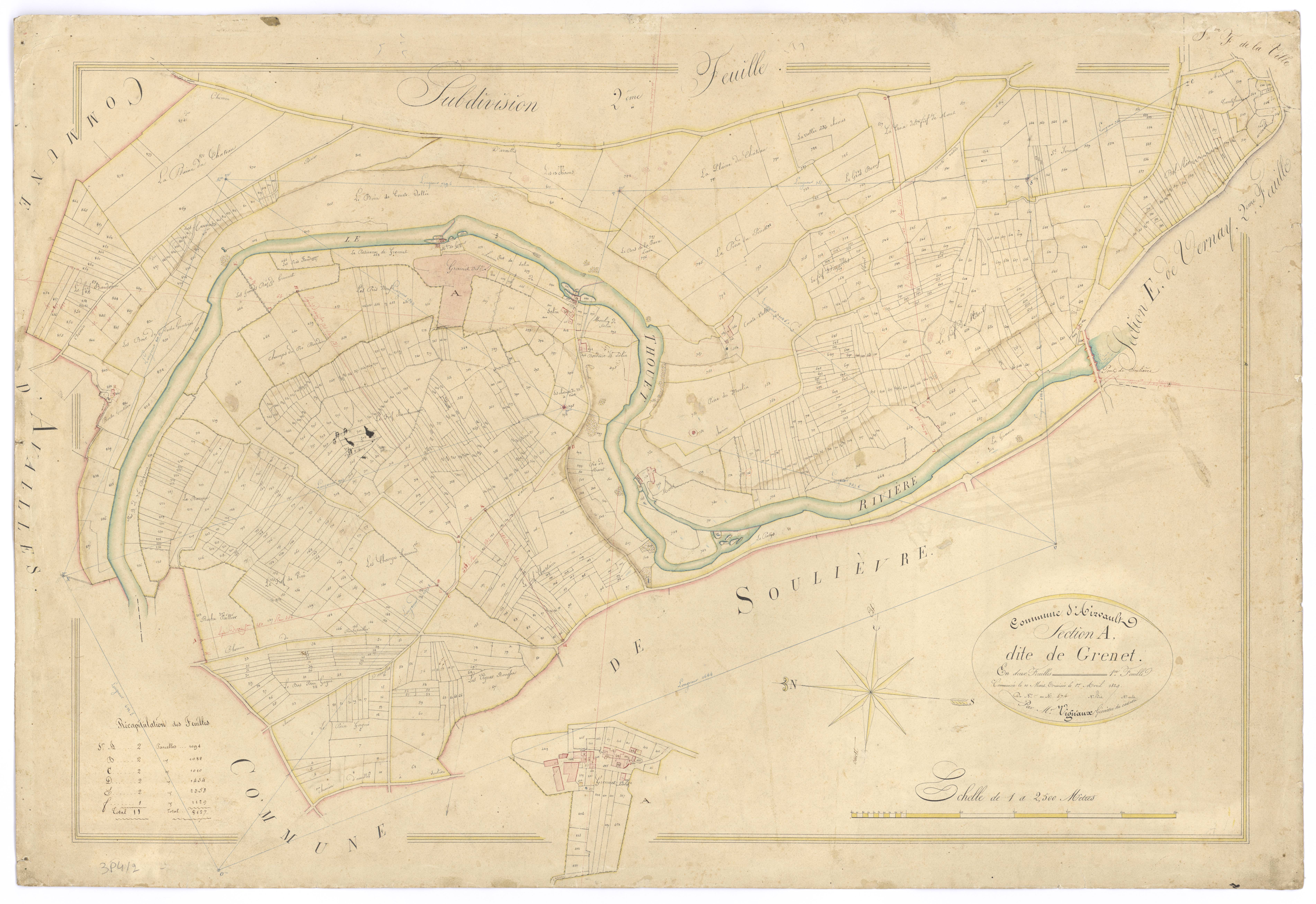 Airvault - FRAD079_CADASTRE_NAPOLEONIEN Section A1 dite de Grenet 