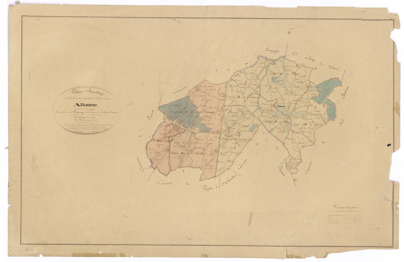 Allonne - FRAD079_CADASTRE_NAPOLEONIEN Tableau d'assemblage n°2 