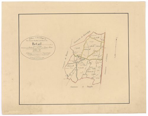 Allonne - FRAD079_CADASTRE_NAPOLEONIEN Tableau d'assemblage n°1 (Le Retail) 