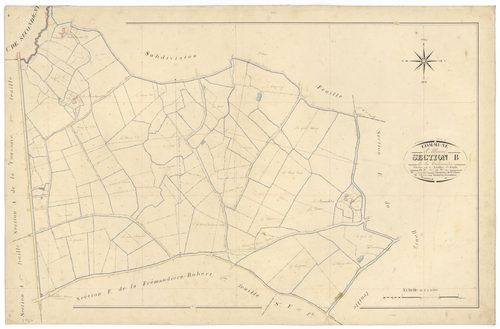 Allonne - FRAD079_CADASTRE_NAPOLEONIEN Section B1 dite de la Trebonnière 