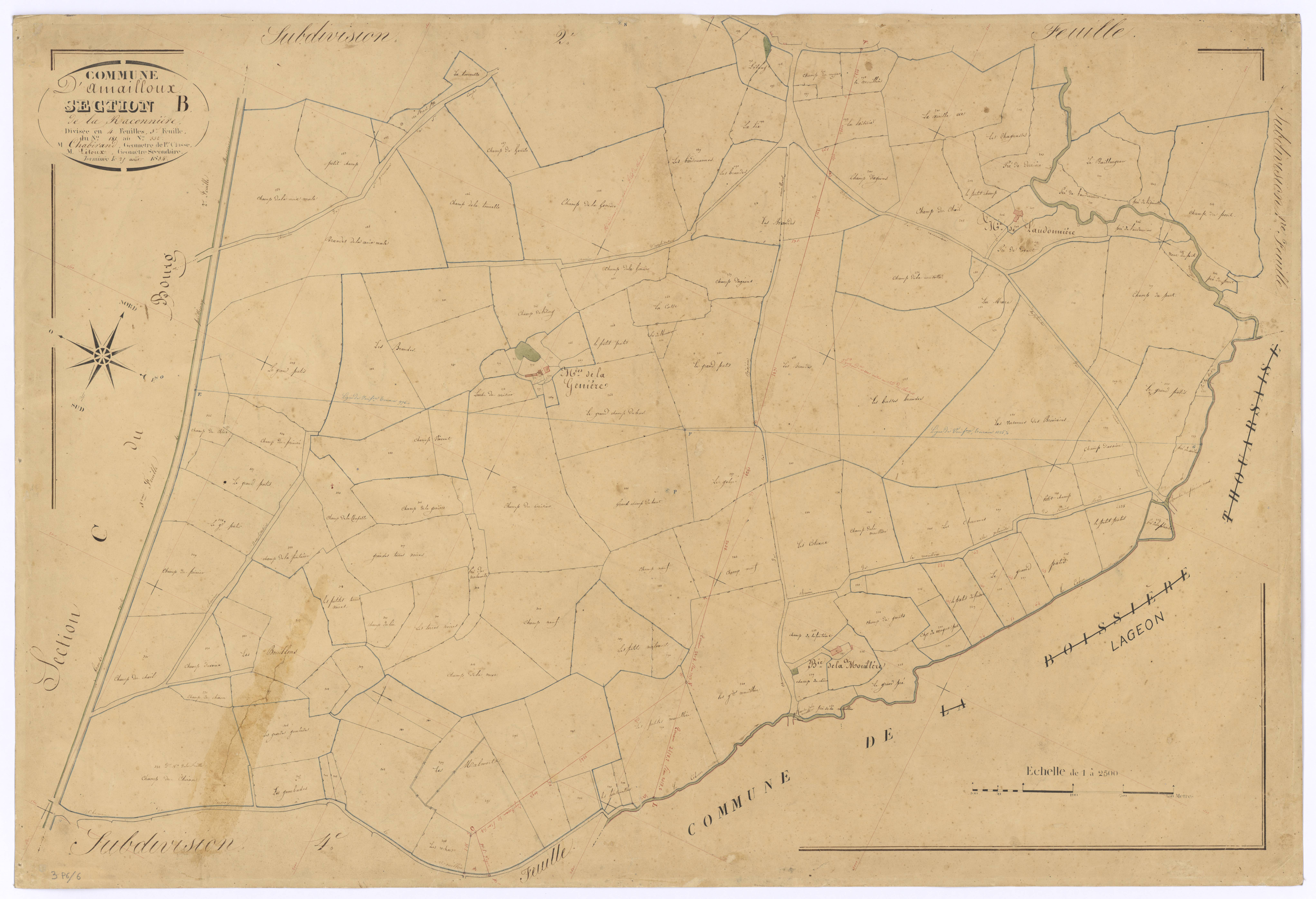 Amailloux - FRAD079_CADASTRE_NAPOLEONIEN Section B3 dite de la Raconnière 