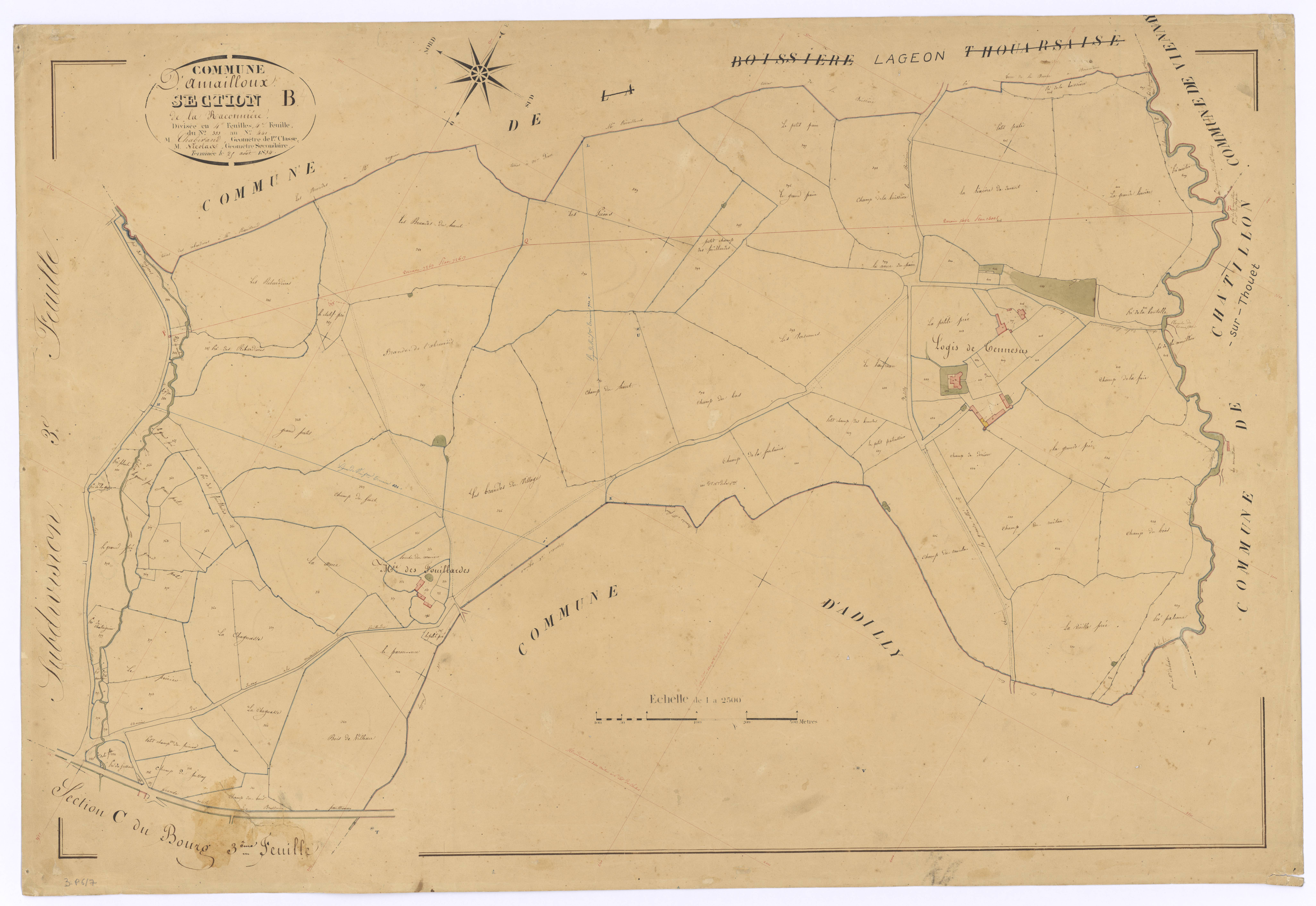 Amailloux - FRAD079_CADASTRE_NAPOLEONIEN Section B4 dite de la Raconnière 