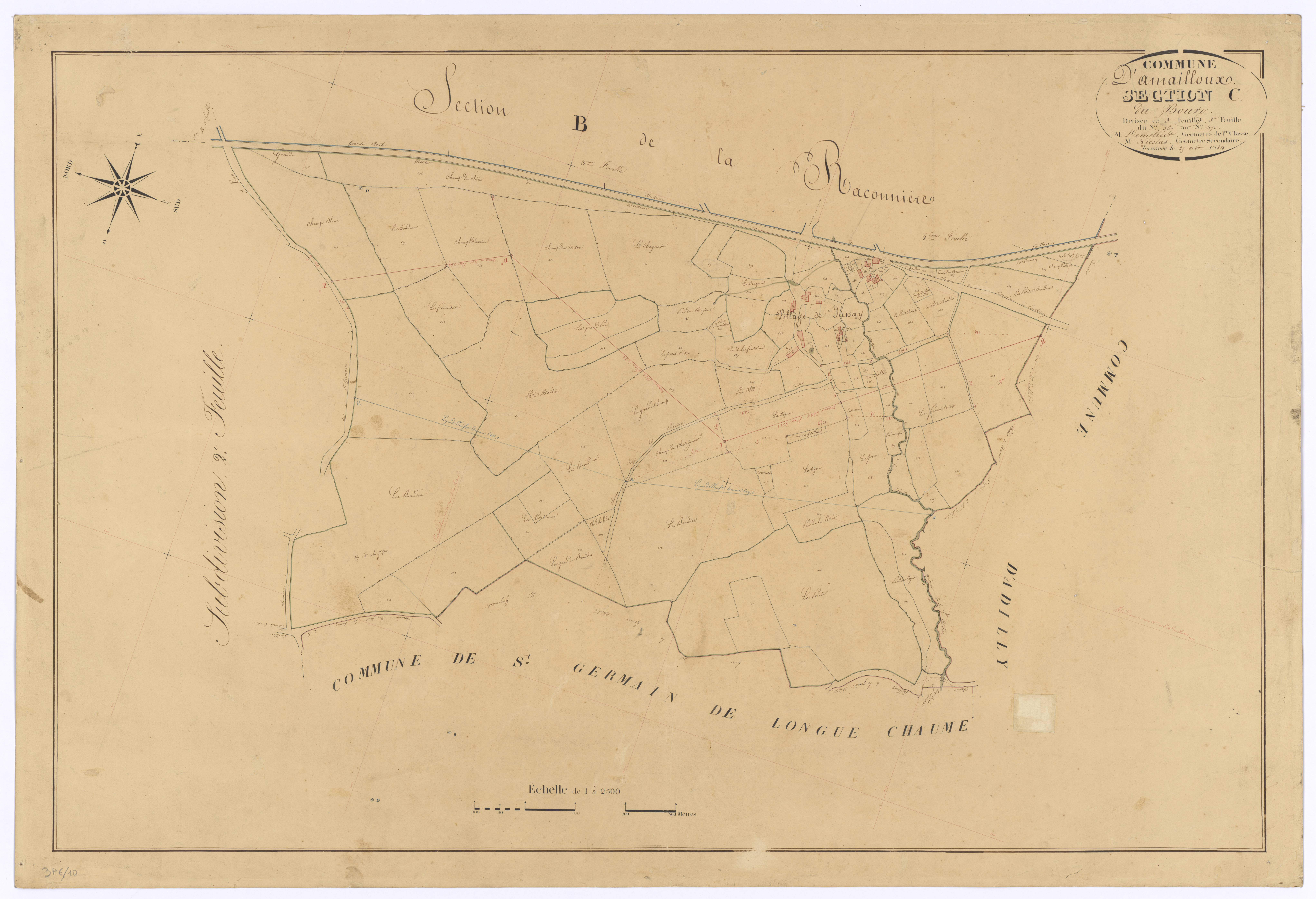 Amailloux - FRAD079_CADASTRE_NAPOLEONIEN Section C3 dite du Bourg 