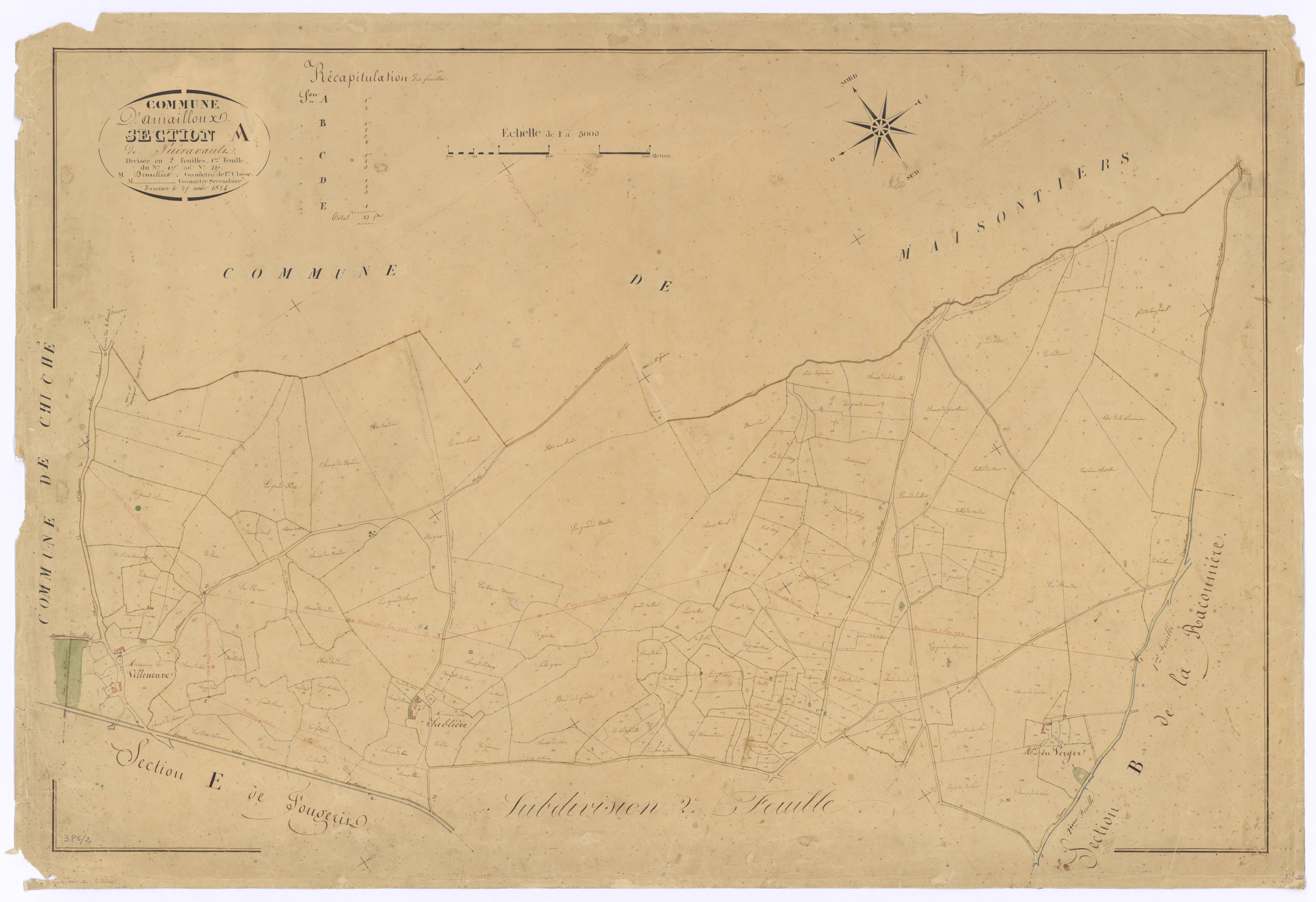 Amailloux - FRAD079_CADASTRE_NAPOLEONIEN Section A1 dite de Puiravault 