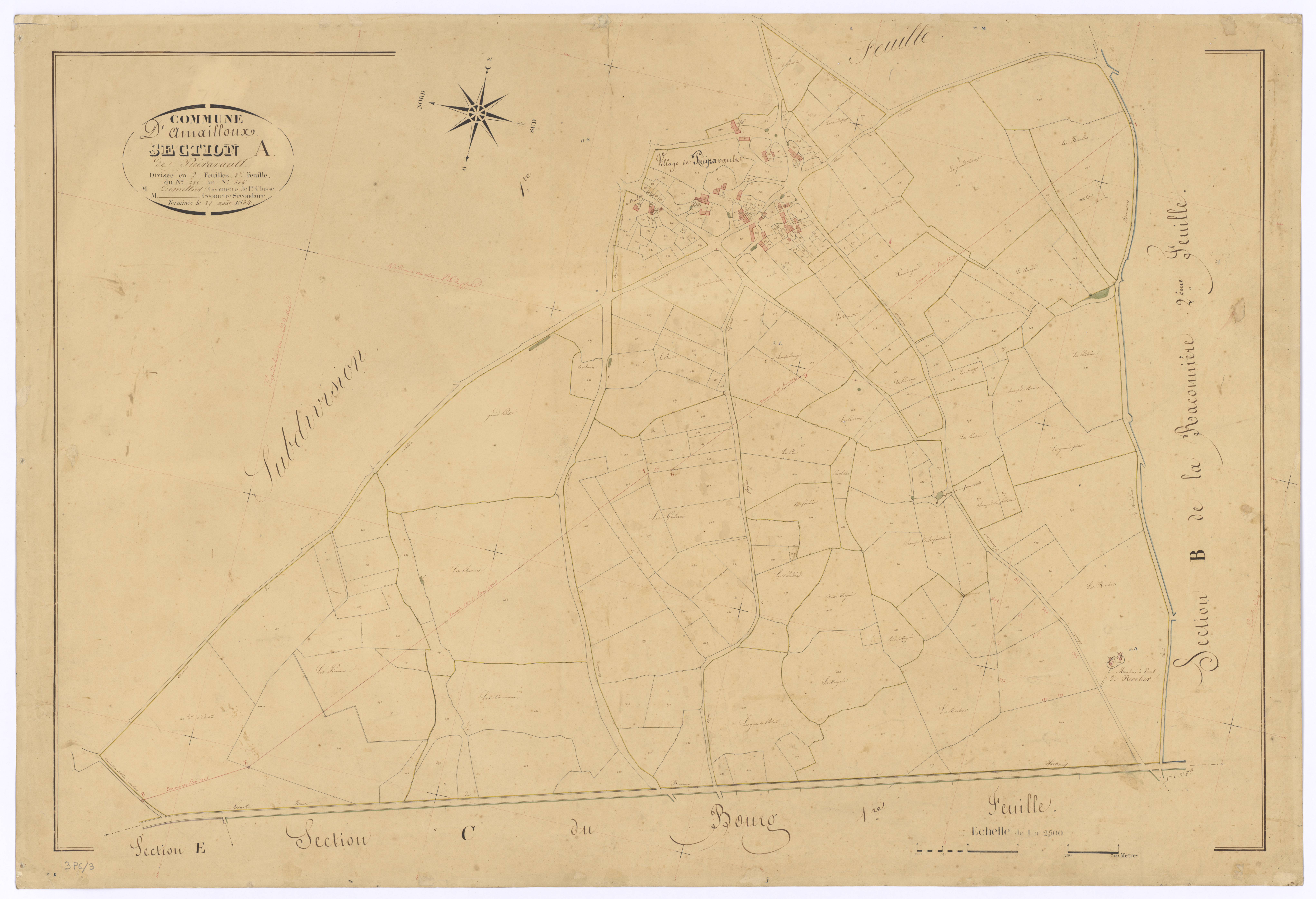 Amailloux - FRAD079_CADASTRE_NAPOLEONIEN Section A2 dite de Puiravault 