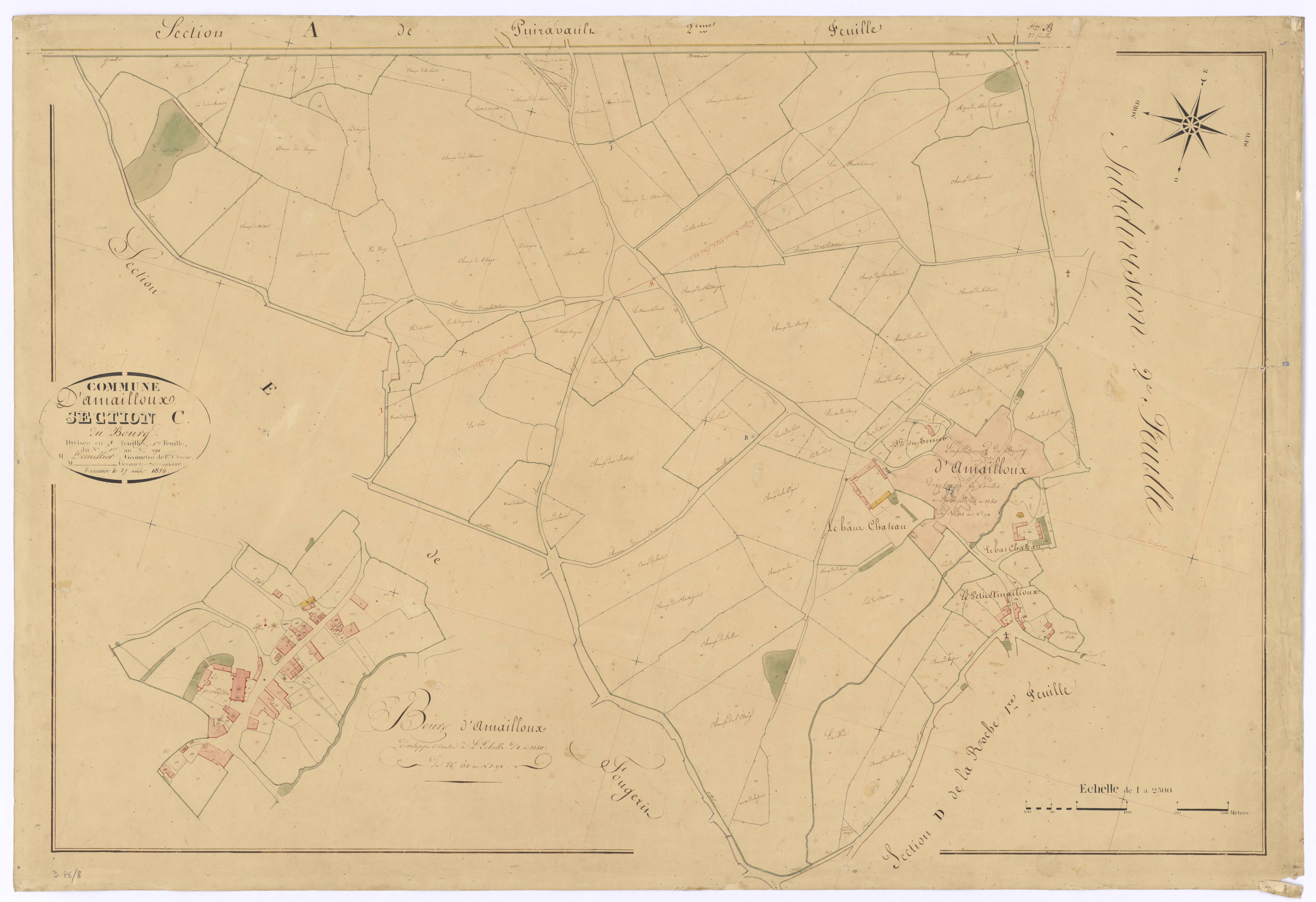 Amailloux - FRAD079_CADASTRE_NAPOLEONIEN Section C1 dite du Bourg 