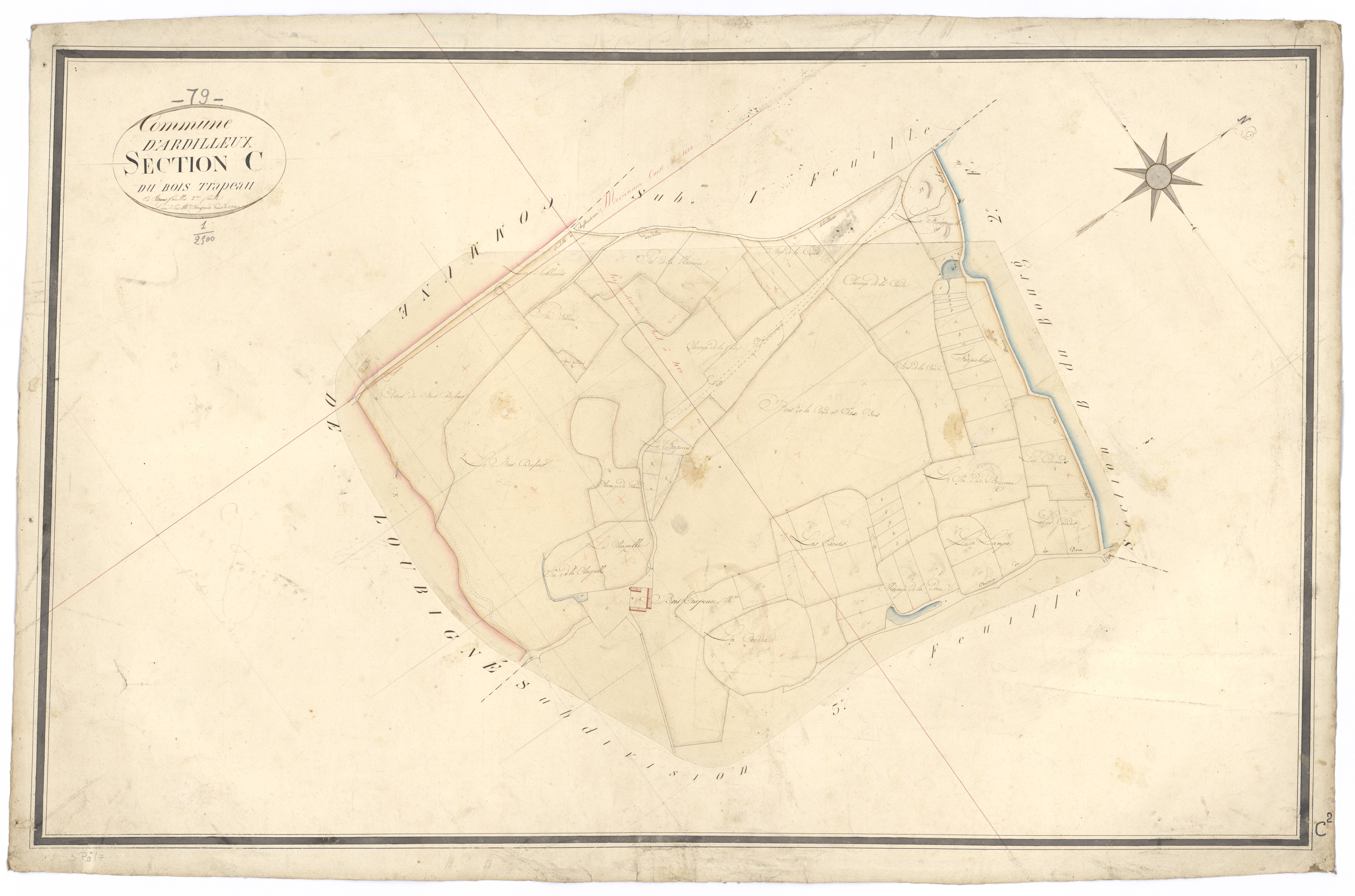 Ardilleux - FRAD079_CADASTRE_NAPOLEONIEN Section C2 dite du Bois Trapeau 