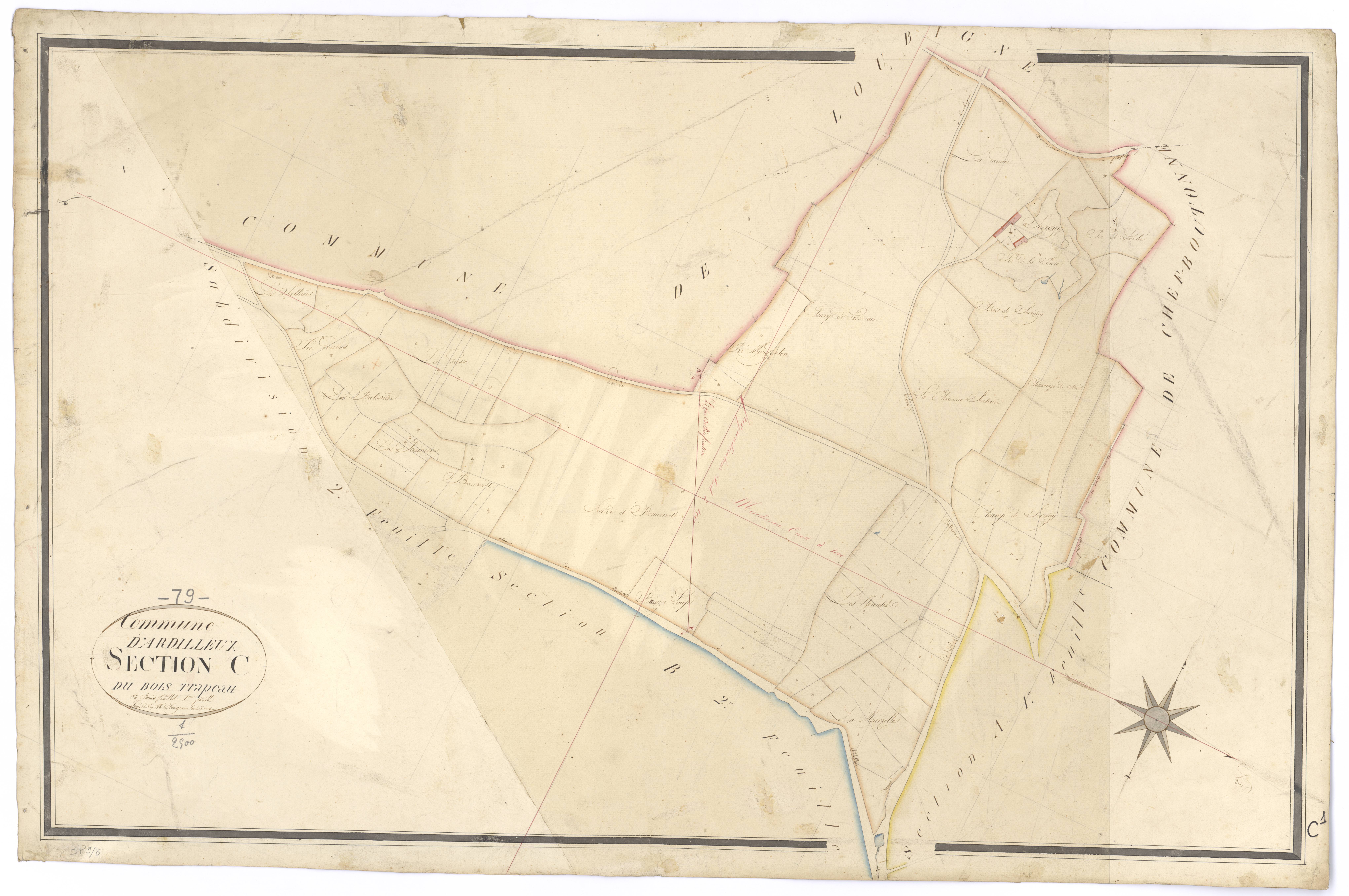 Ardilleux - FRAD079_CADASTRE_NAPOLEONIEN Section C1 dite du Bois Trapeau 