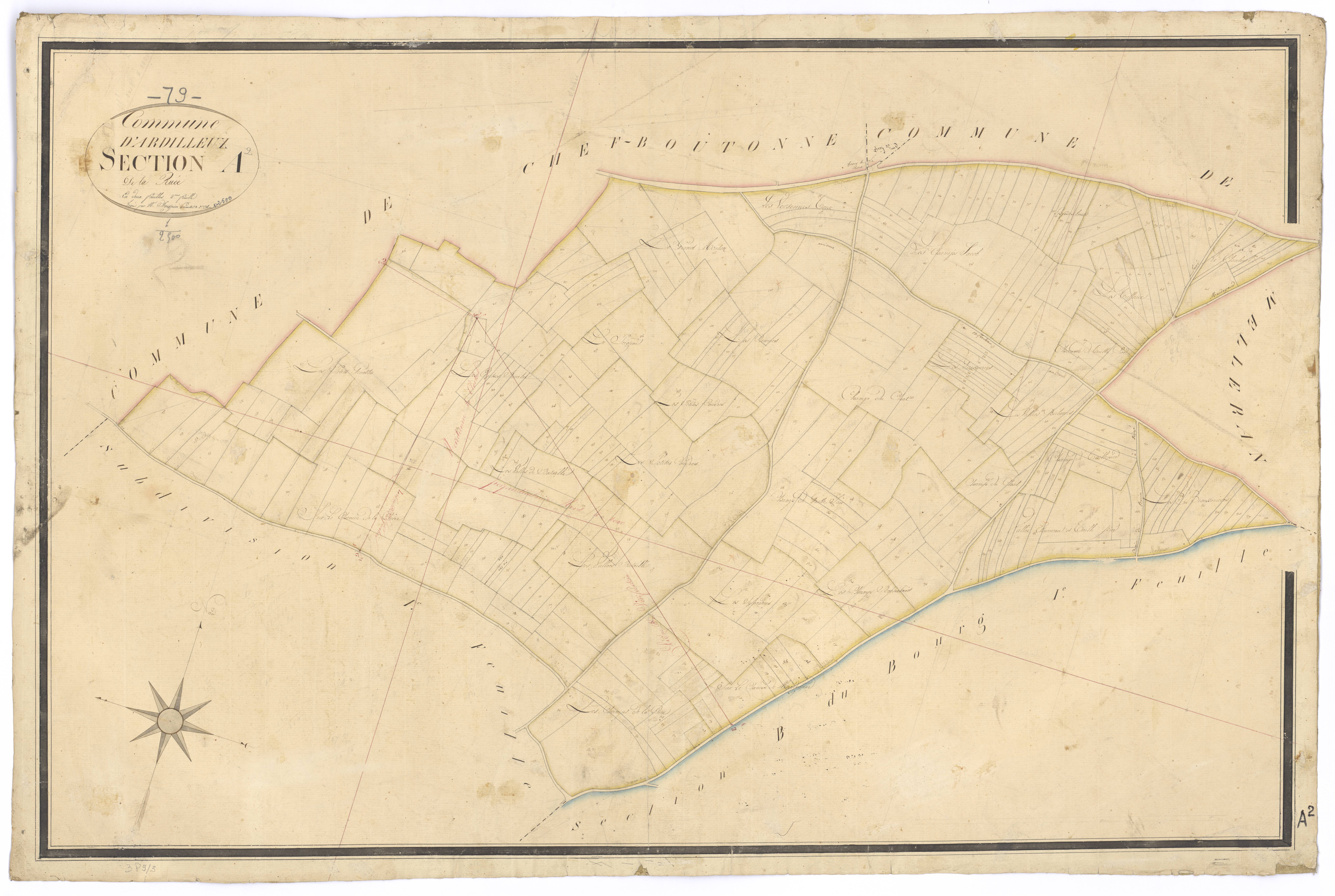 Ardilleux - FRAD079_CADASTRE_NAPOLEONIEN Section A2 dite de la Ruée 