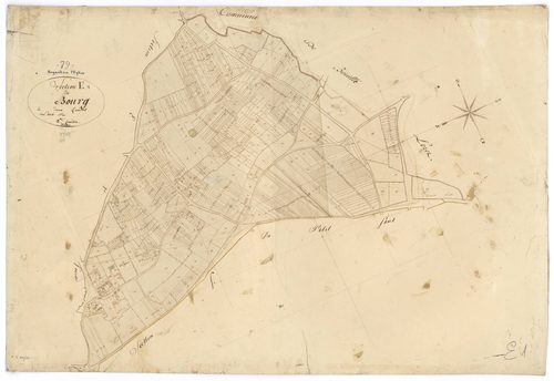 Argenton-l'Église - FRAD079_CADASTRE_NAPOLEONIEN Section E1 dite du Bourg 