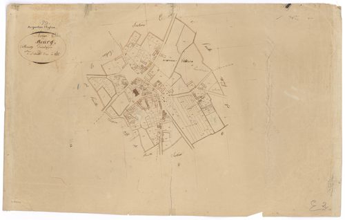 Argenton-l'Église - FRAD079_CADASTRE_NAPOLEONIEN Section E2 Bourg dévelop. 