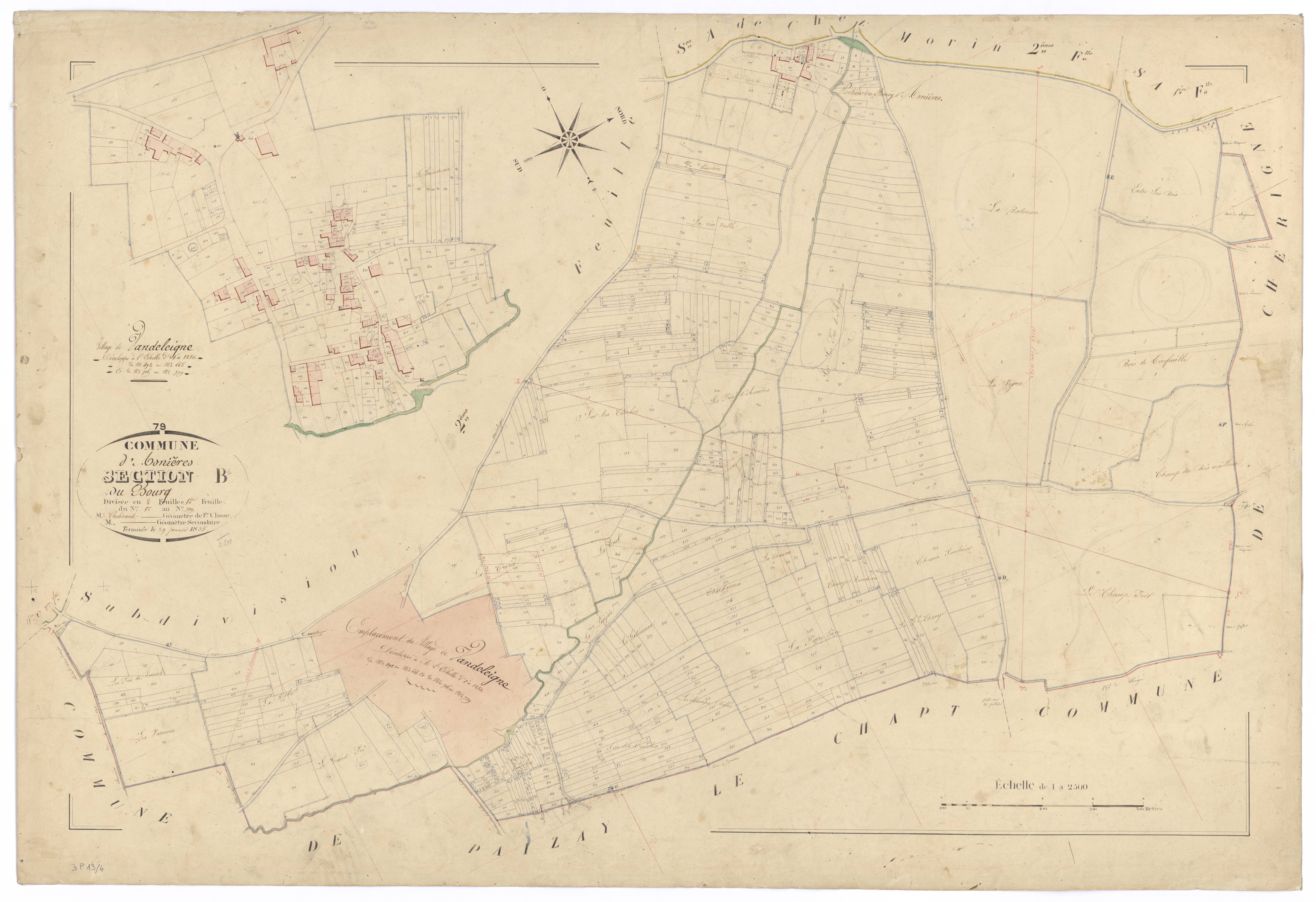 Asnières-en-Poitou - FRAD079_CADASTRE_NAPOLEONIEN Section B1 dite du Bourg 