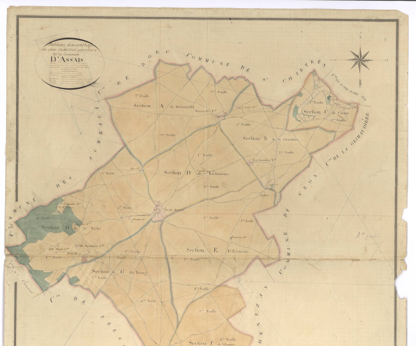 Assais-les-Jumeaux - FRAD079_CADASTRE_NAPOLEONIEN Tableau d'assemblage 
