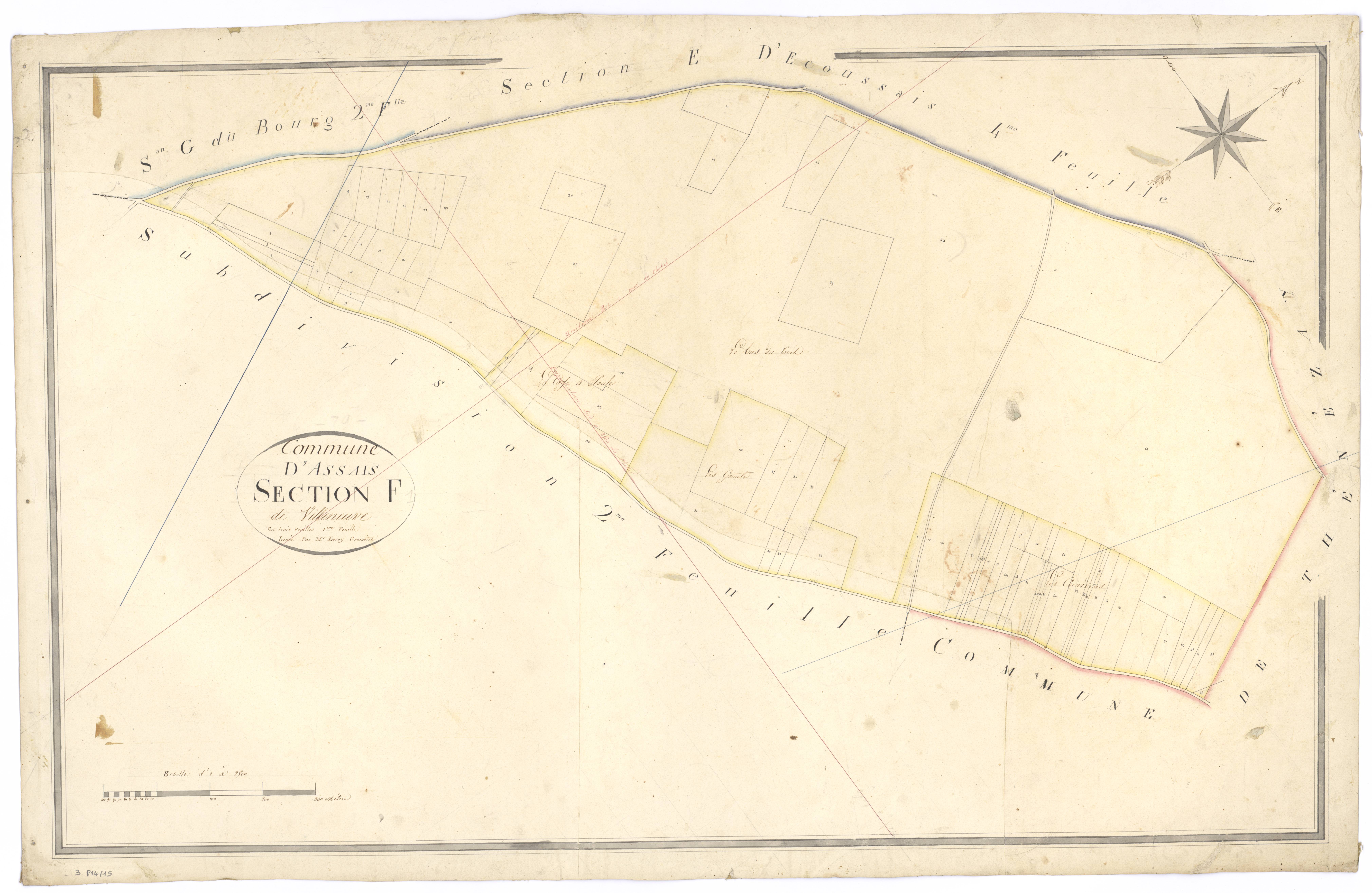 Assais-les-Jumeaux - FRAD079_CADASTRE_NAPOLEONIEN Section F1 dite de Villeneuve 
