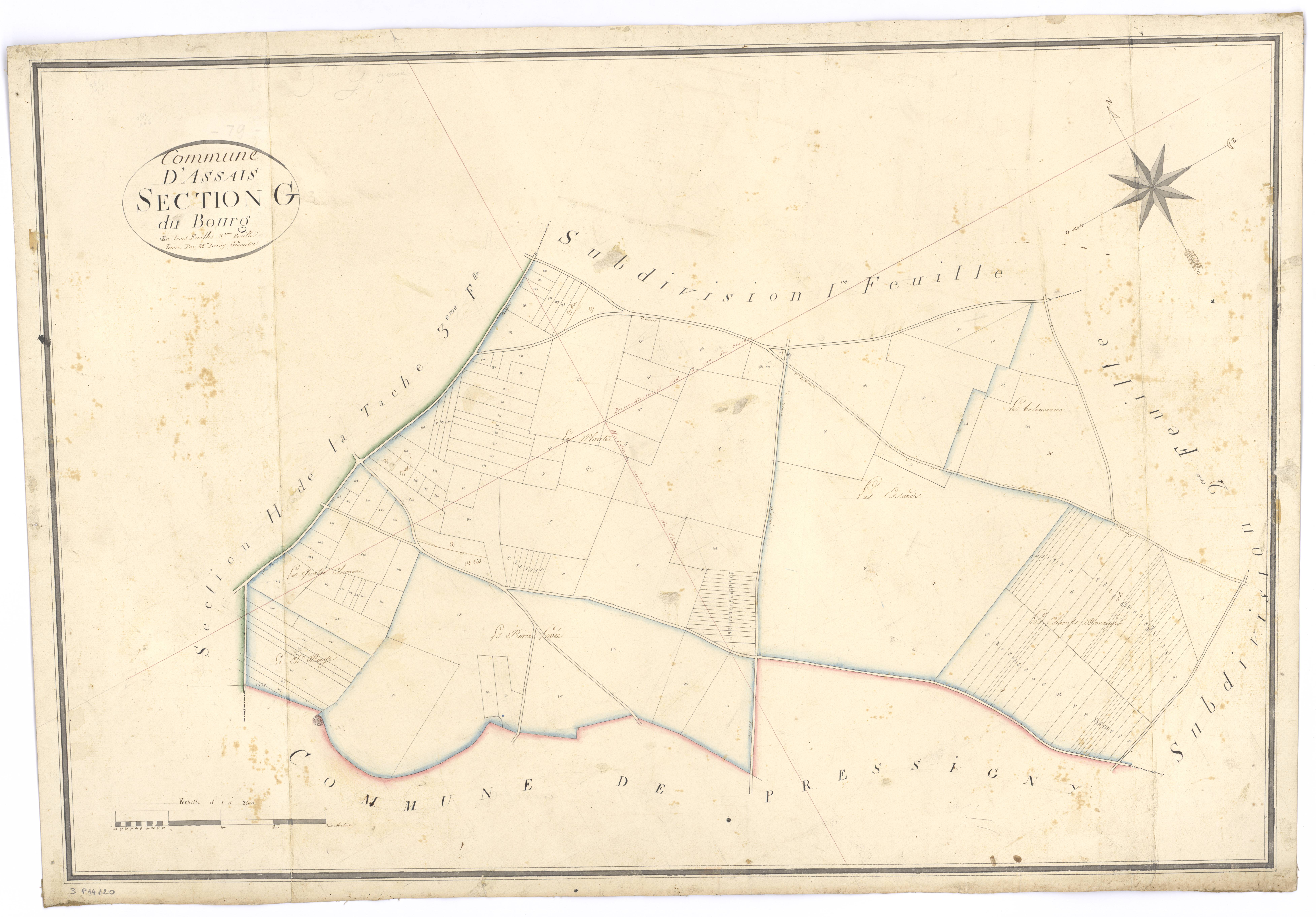 Assais-les-Jumeaux - FRAD079_CADASTRE_NAPOLEONIEN Section G3 dite du Bourg 