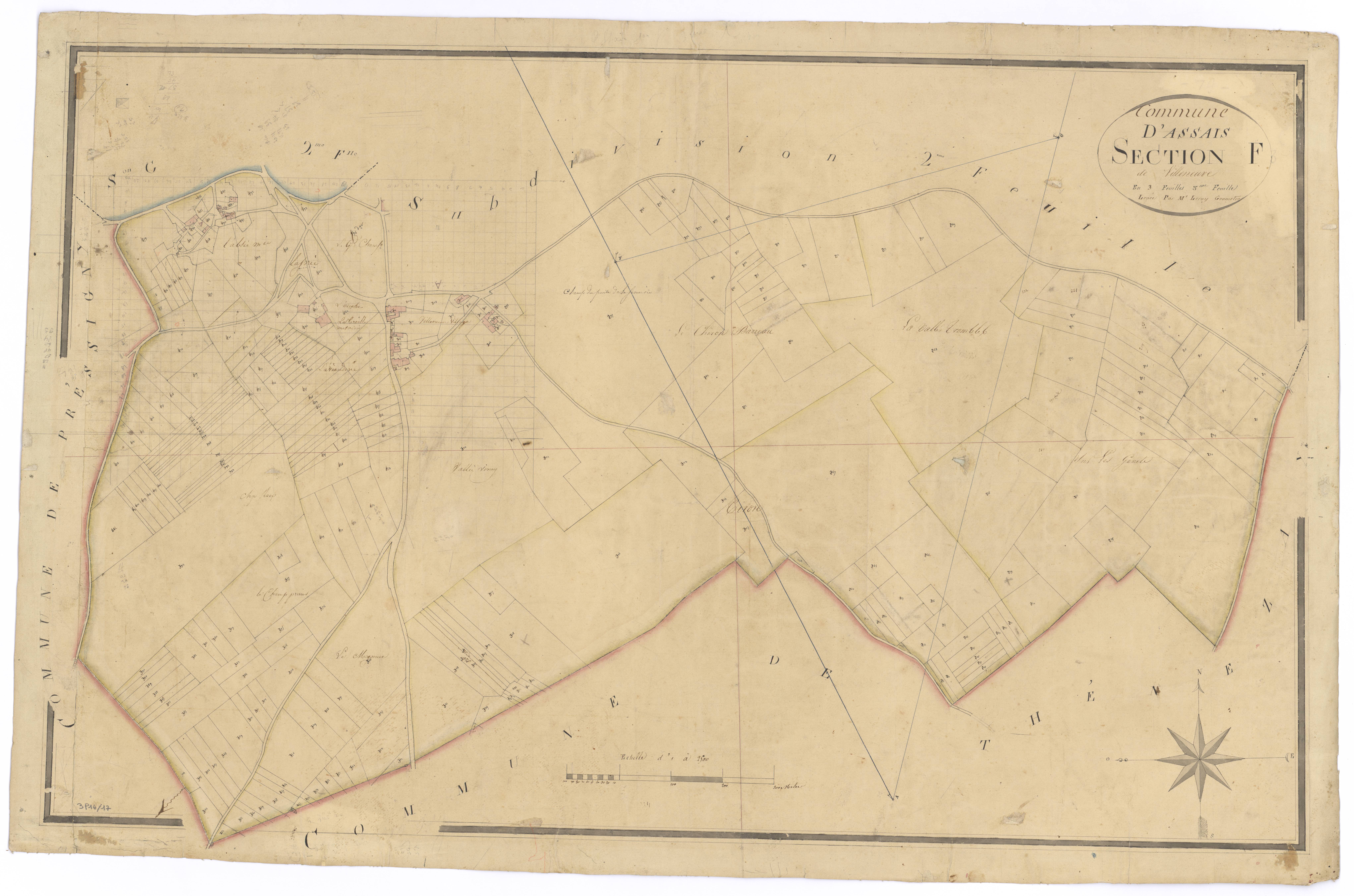 Assais-les-Jumeaux - FRAD079_CADASTRE_NAPOLEONIEN Section F3 dite de Villeneuve 