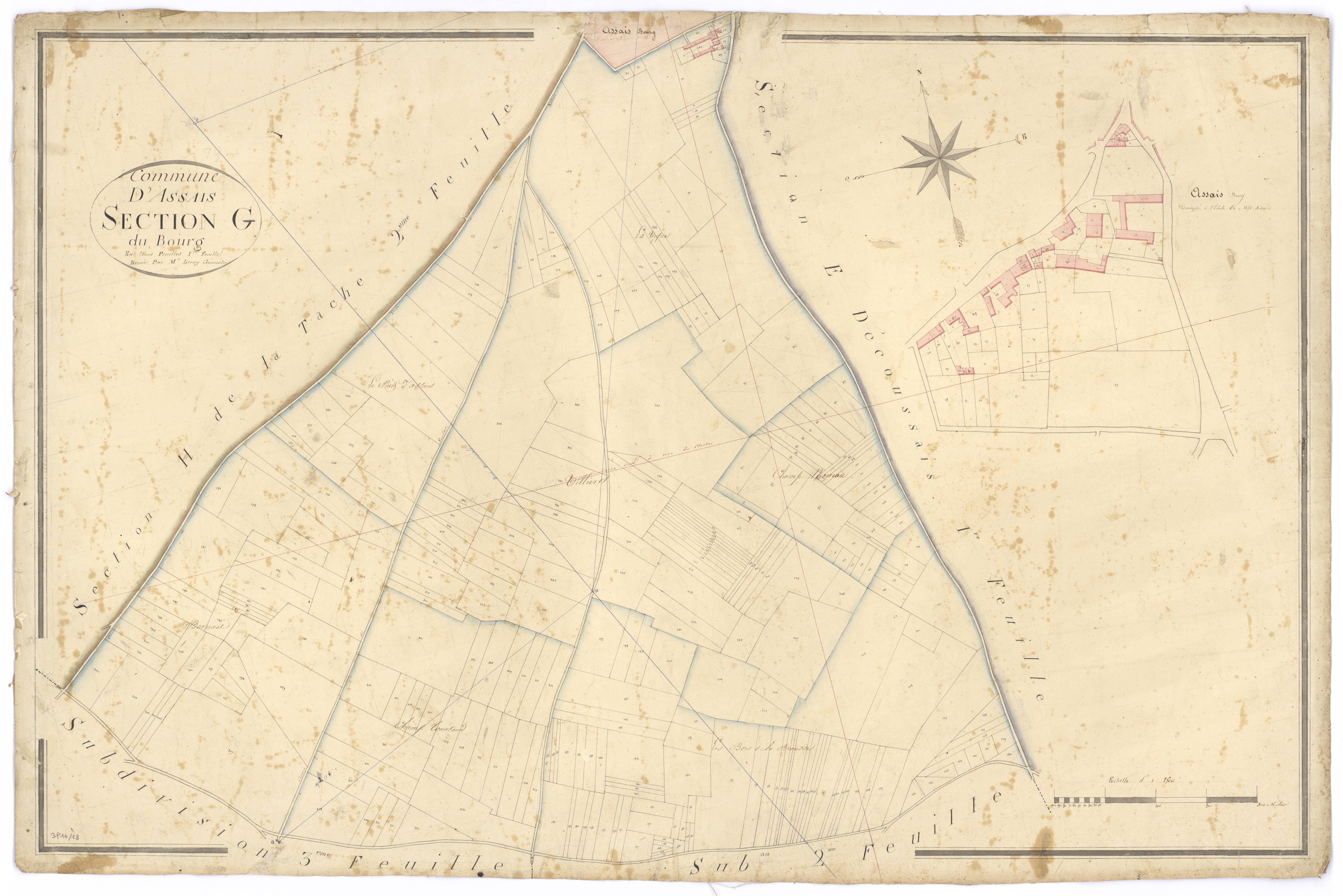 Assais-les-Jumeaux - FRAD079_CADASTRE_NAPOLEONIEN Section G1 dite du Bourg 