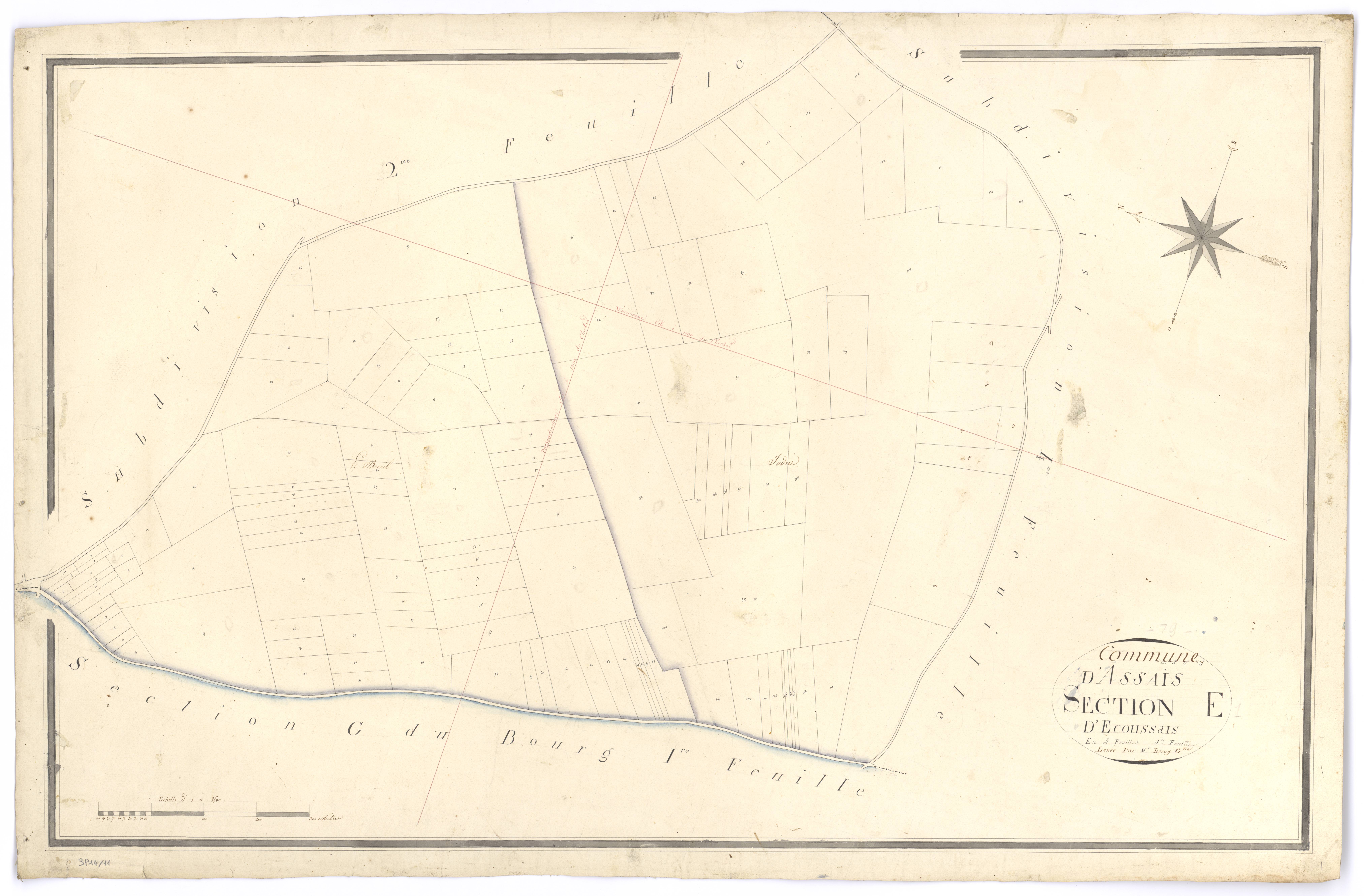 Assais-les-Jumeaux - FRAD079_CADASTRE_NAPOLEONIEN Section E1 dite d'Ecoussais 