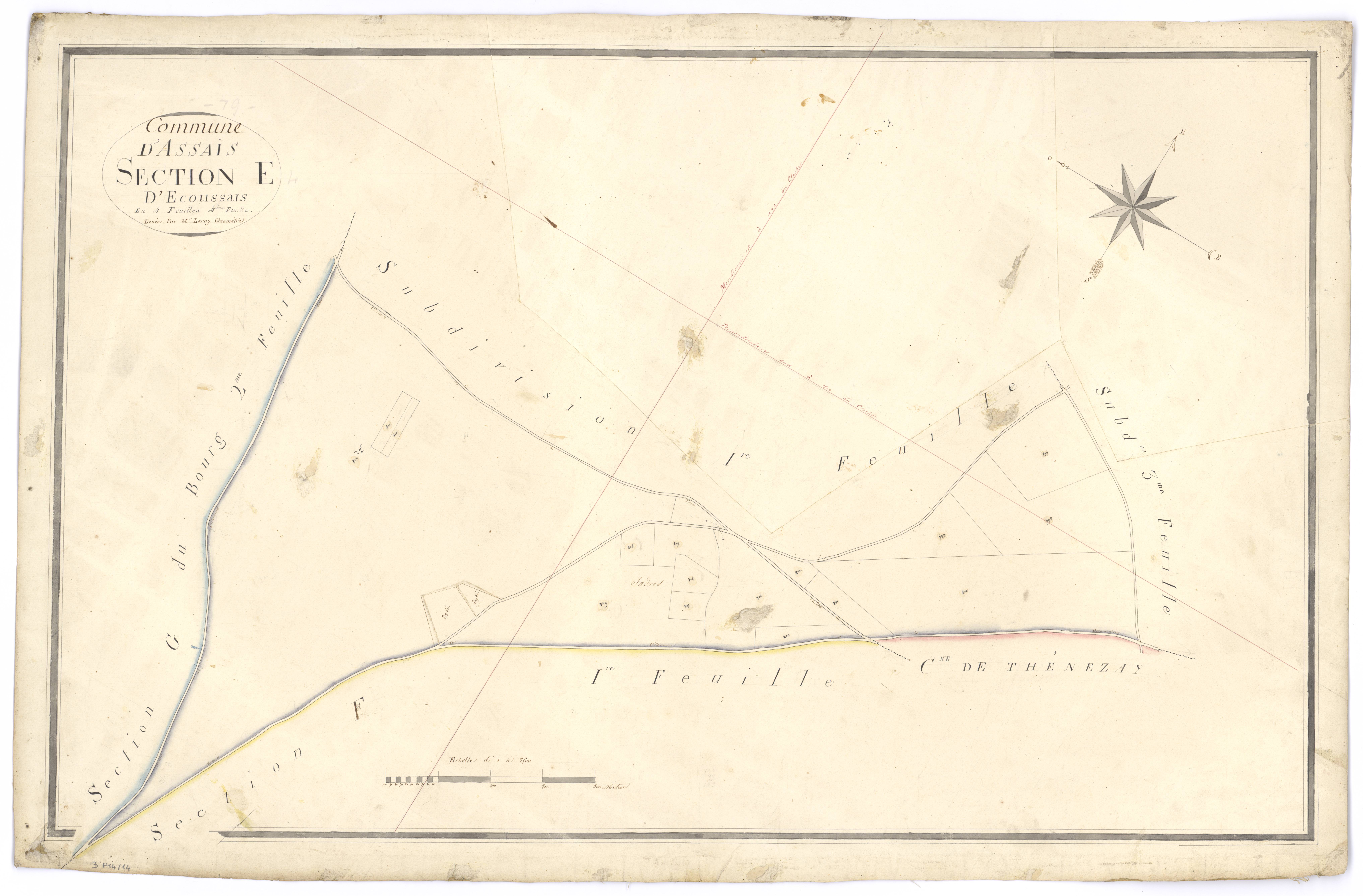 Assais-les-Jumeaux - FRAD079_CADASTRE_NAPOLEONIEN Section E4 dite d'Ecoussais 
