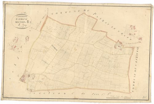 Aubigné - FRAD079_CADASTRE_NAPOLEONIEN Section B1 dite du Bourg 