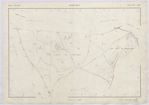 Aubigny - FRAD079_CADASTRE_RECENT Section AD 