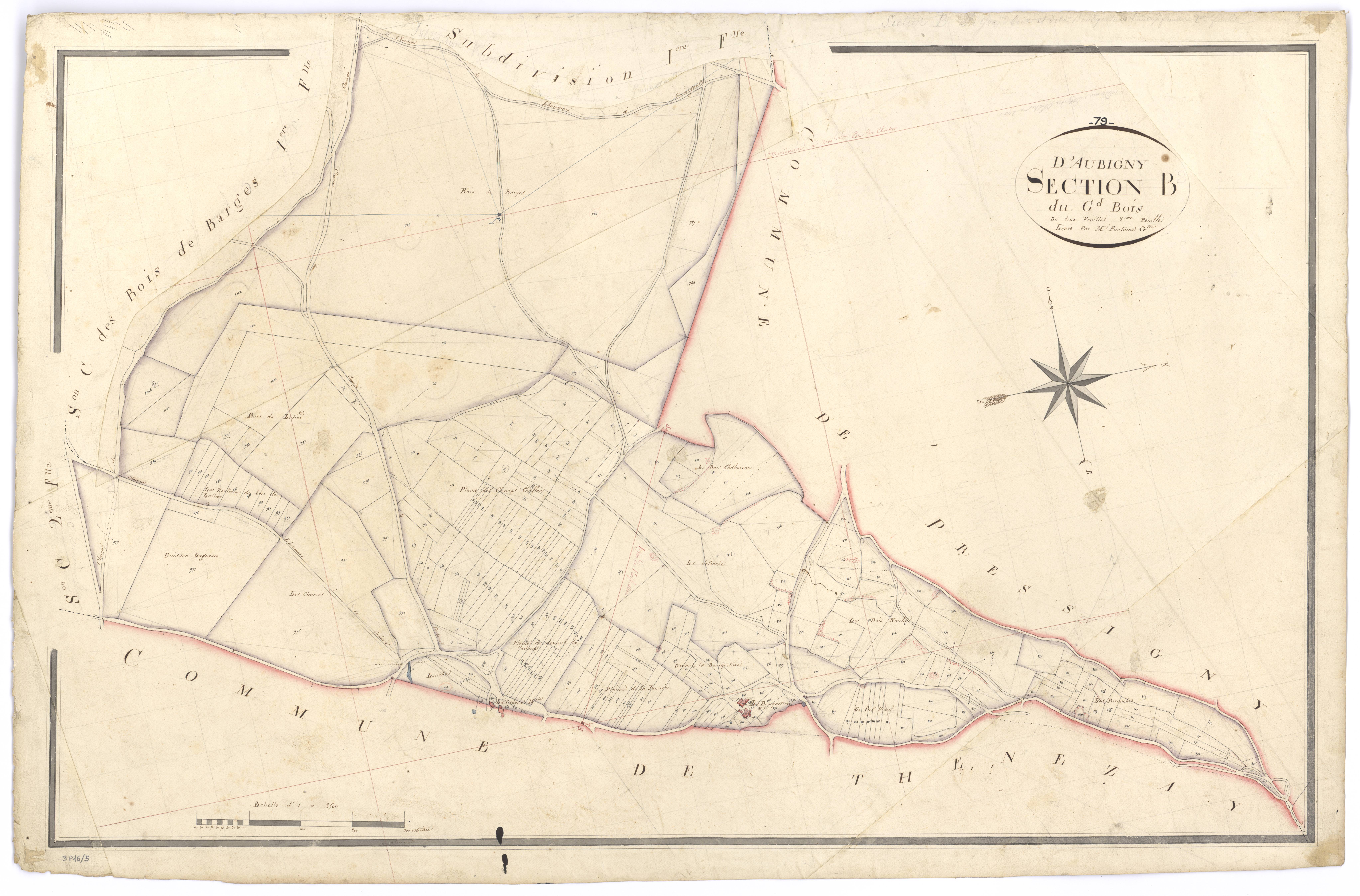 Aubigny - FRAD079_CADASTRE_NAPOLEONIEN Section B2 dite du Grand Bois 