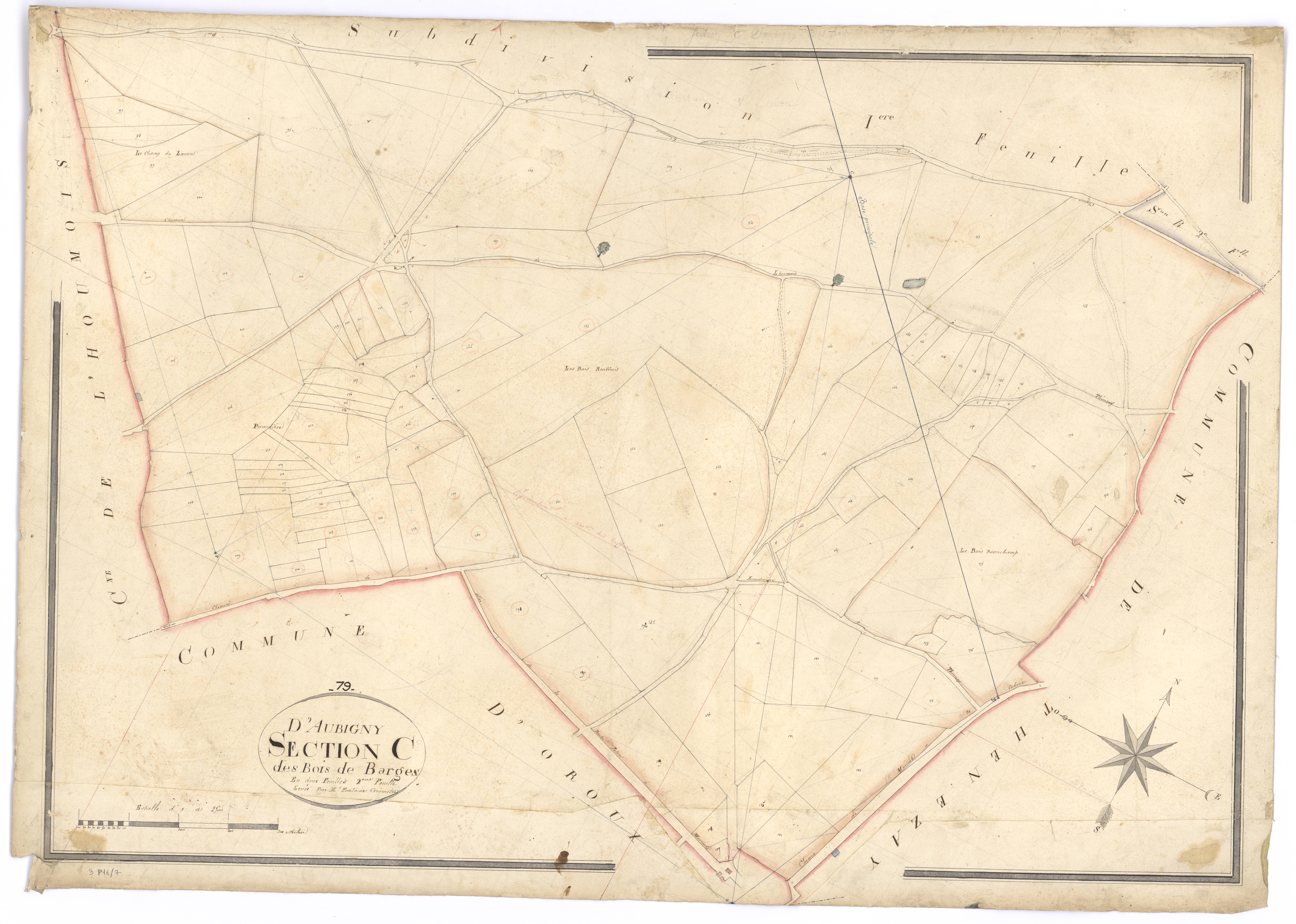 Aubigny - FRAD079_CADASTRE_NAPOLEONIEN Section C2 dite des Bois de Barges 