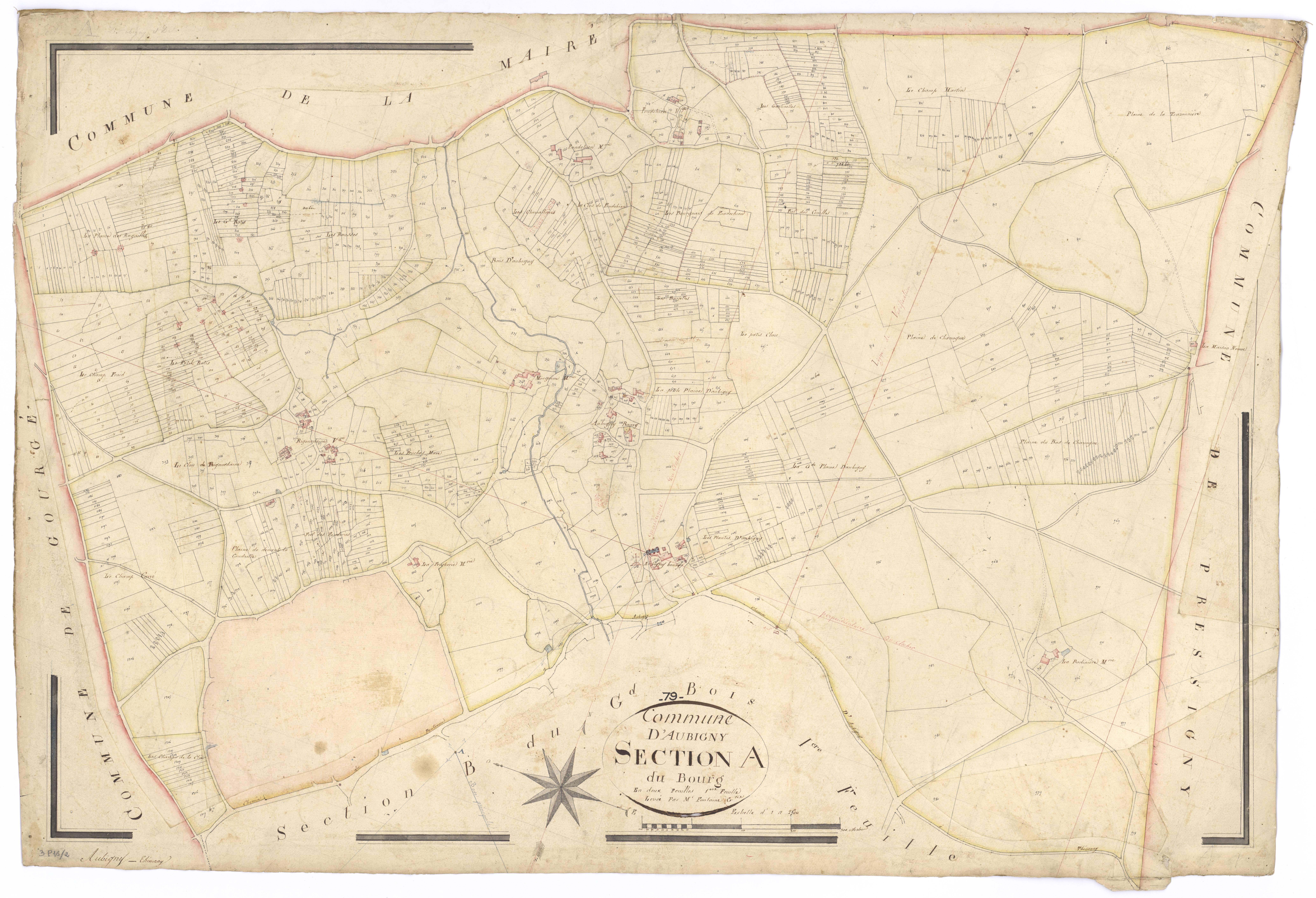 Aubigny - FRAD079_CADASTRE_NAPOLEONIEN Section A1 dite du Bourg 