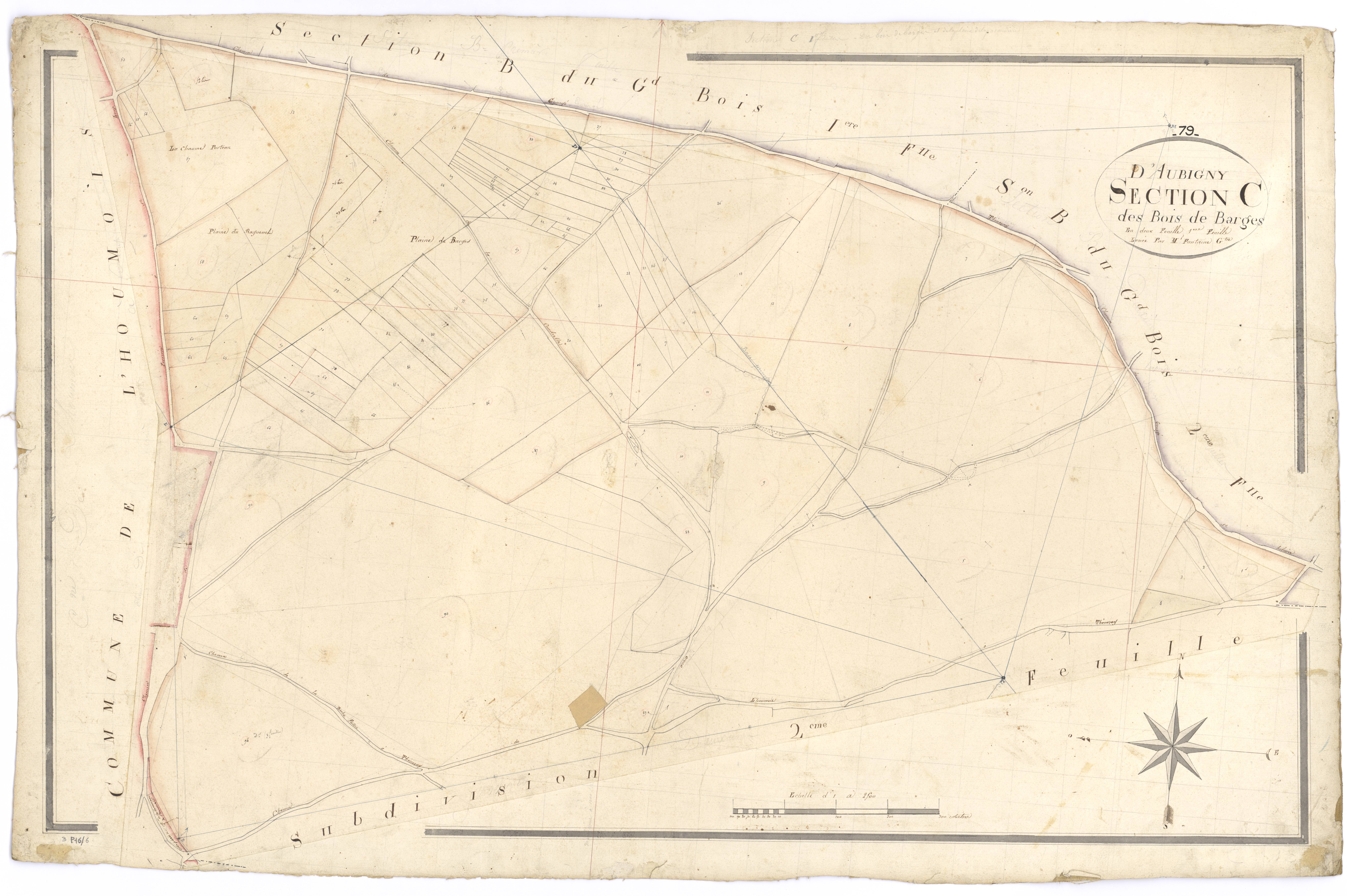 Aubigny - FRAD079_CADASTRE_NAPOLEONIEN Section C1 dite des Bois de Barges 