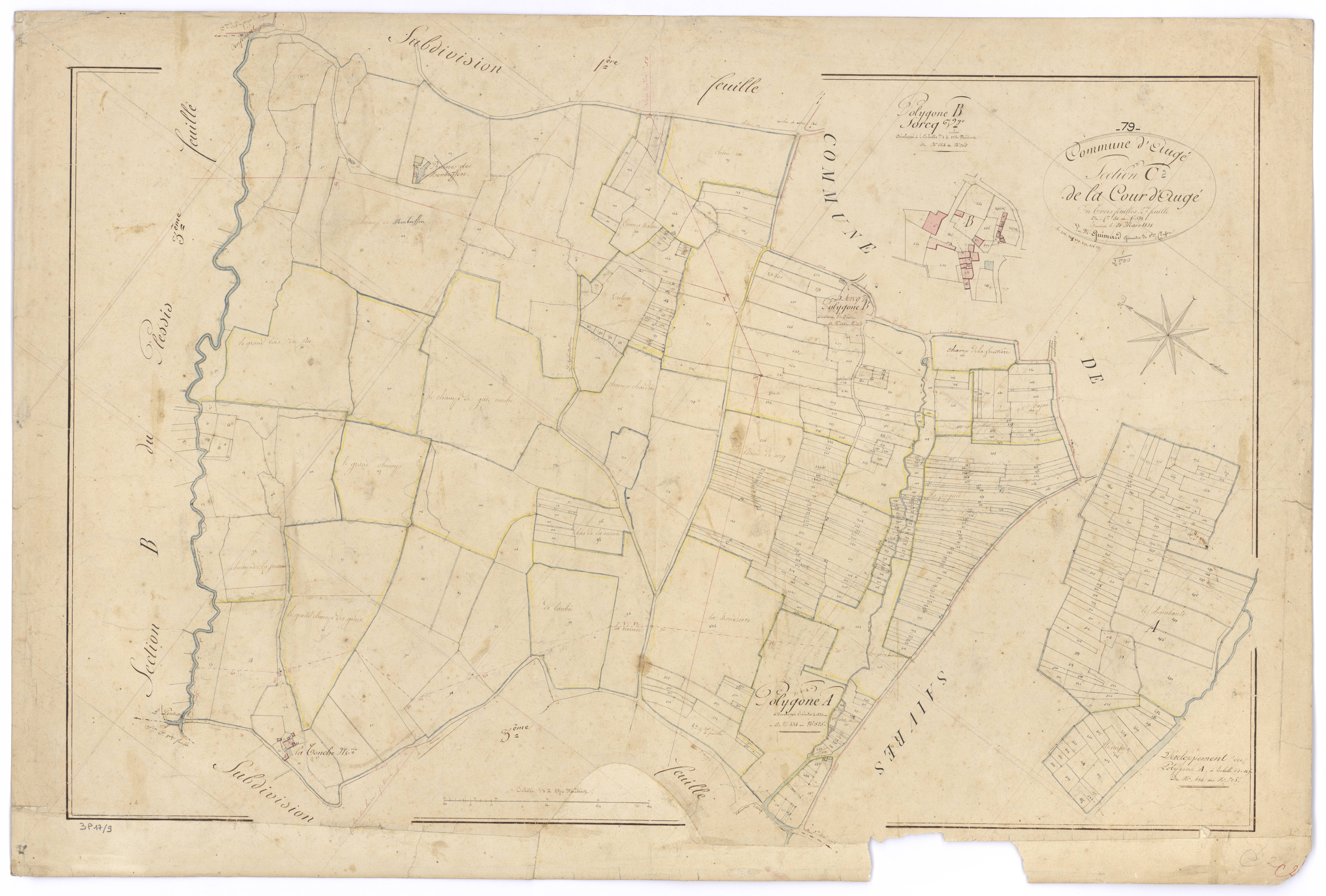 Auge - FRAD079_CADASTRE_NAPOLEONIEN Section C2 dite de la Cour d'Augé