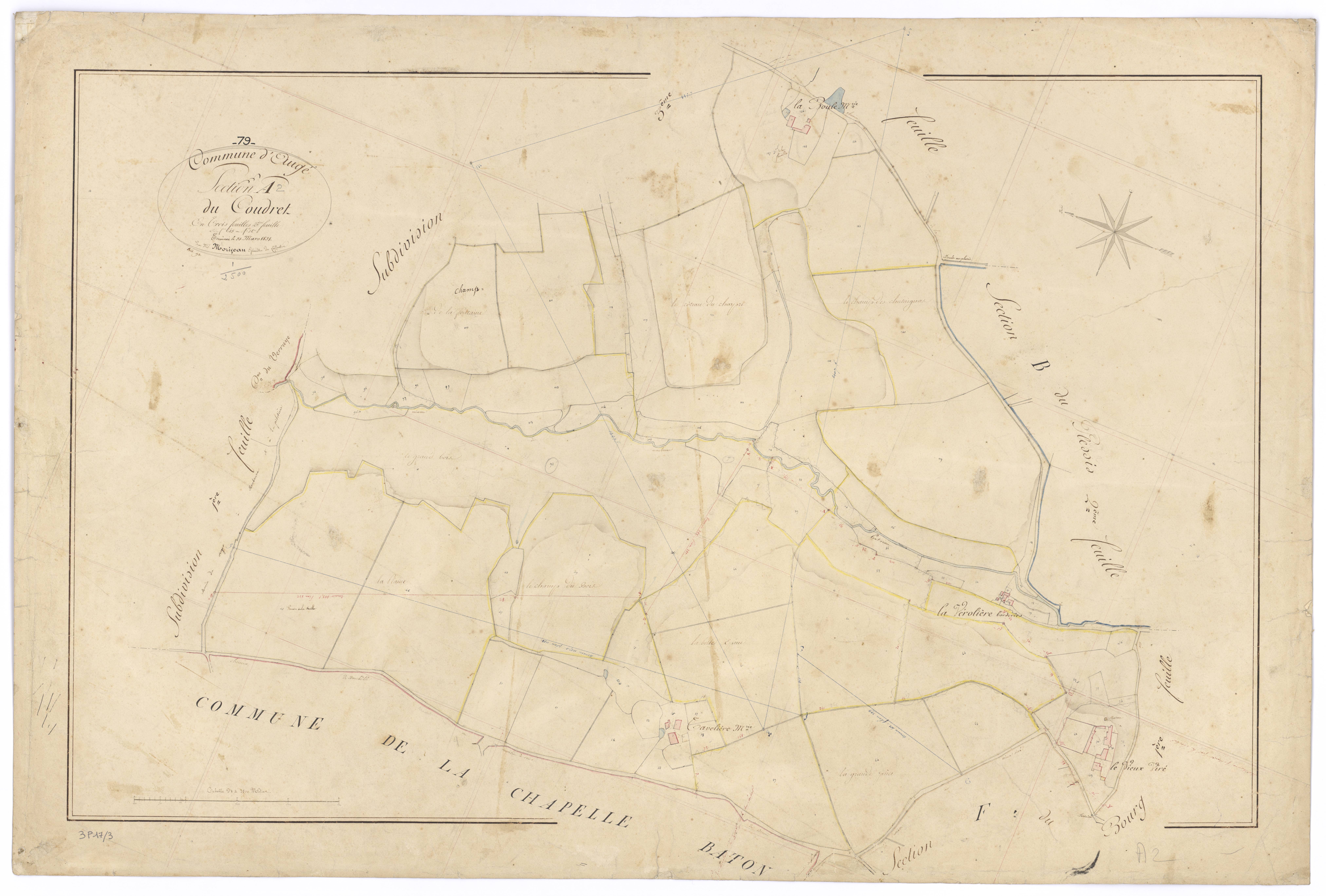 Auge - FRAD079_CADASTRE_NAPOLEONIEN Section A2 dite du Coudret