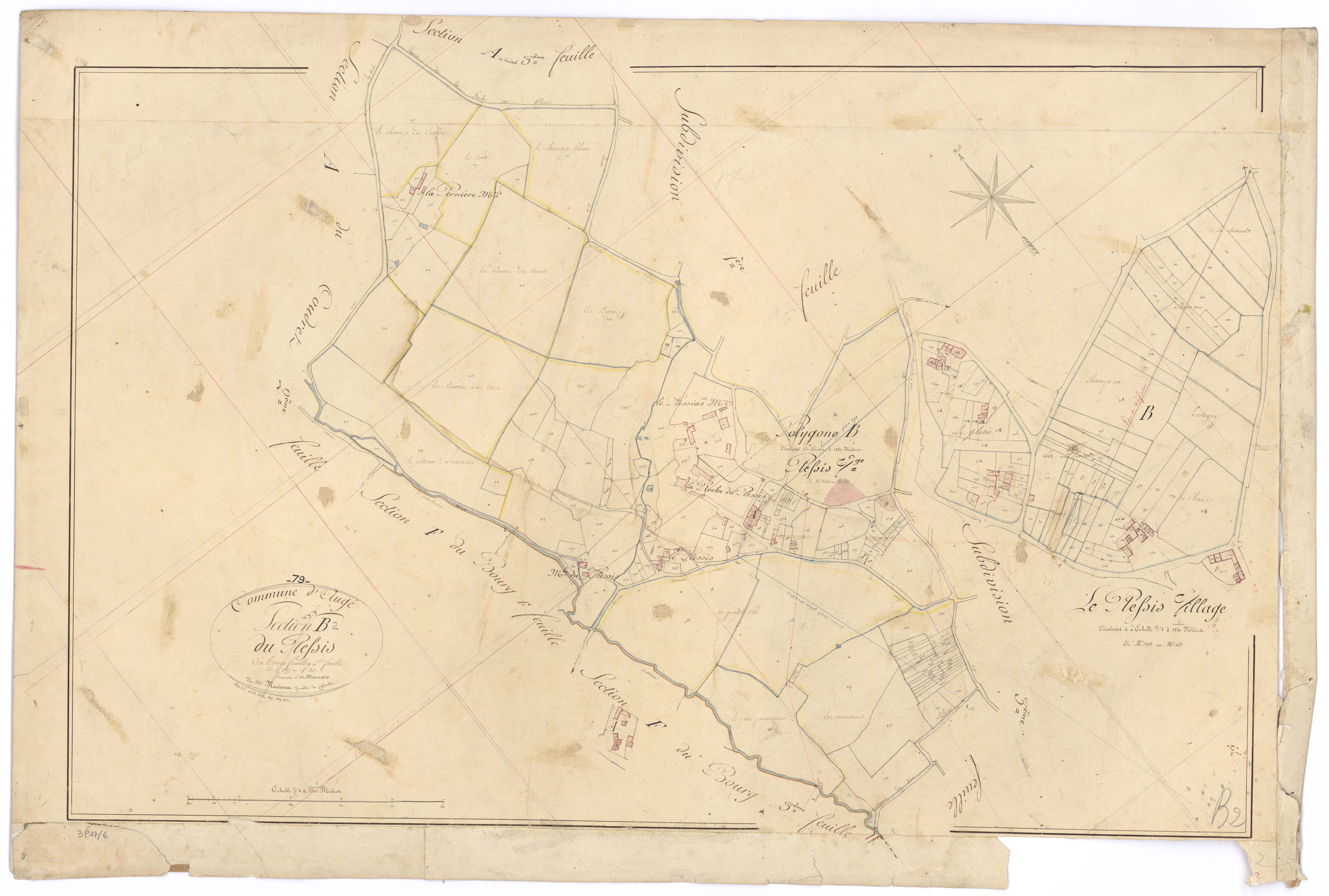 Auge - FRAD079_CADASTRE_NAPOLEONIEN Section B2 dite du Plessis 