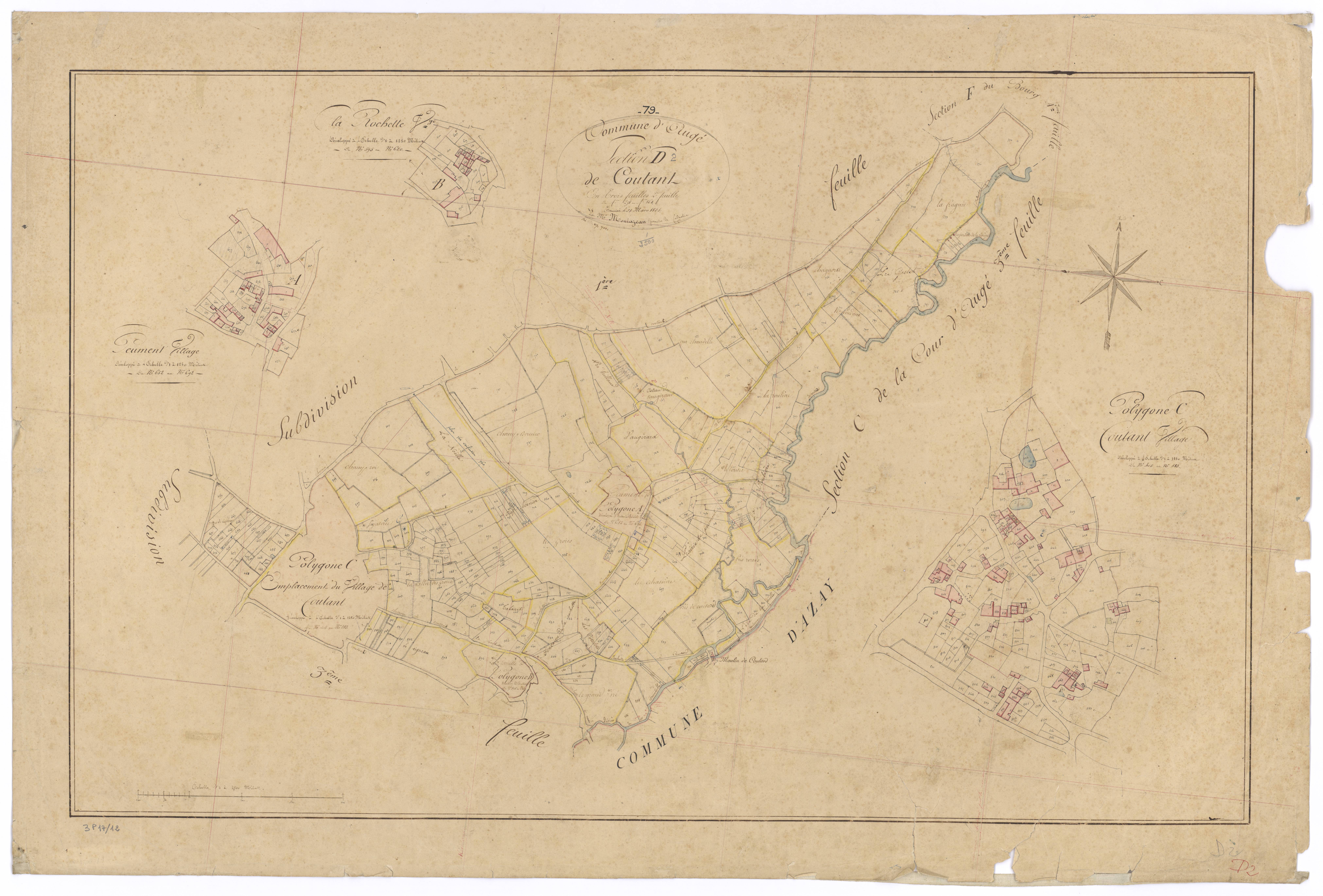 Auge - FRAD079_CADASTRE_NAPOLEONIEN Section D2 dite de Coutant