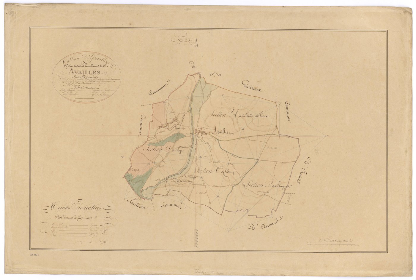 Availles-Thouarsais - FRAD079_CADASTRE_NAPOLEONIEN Tableau d'assemblage 