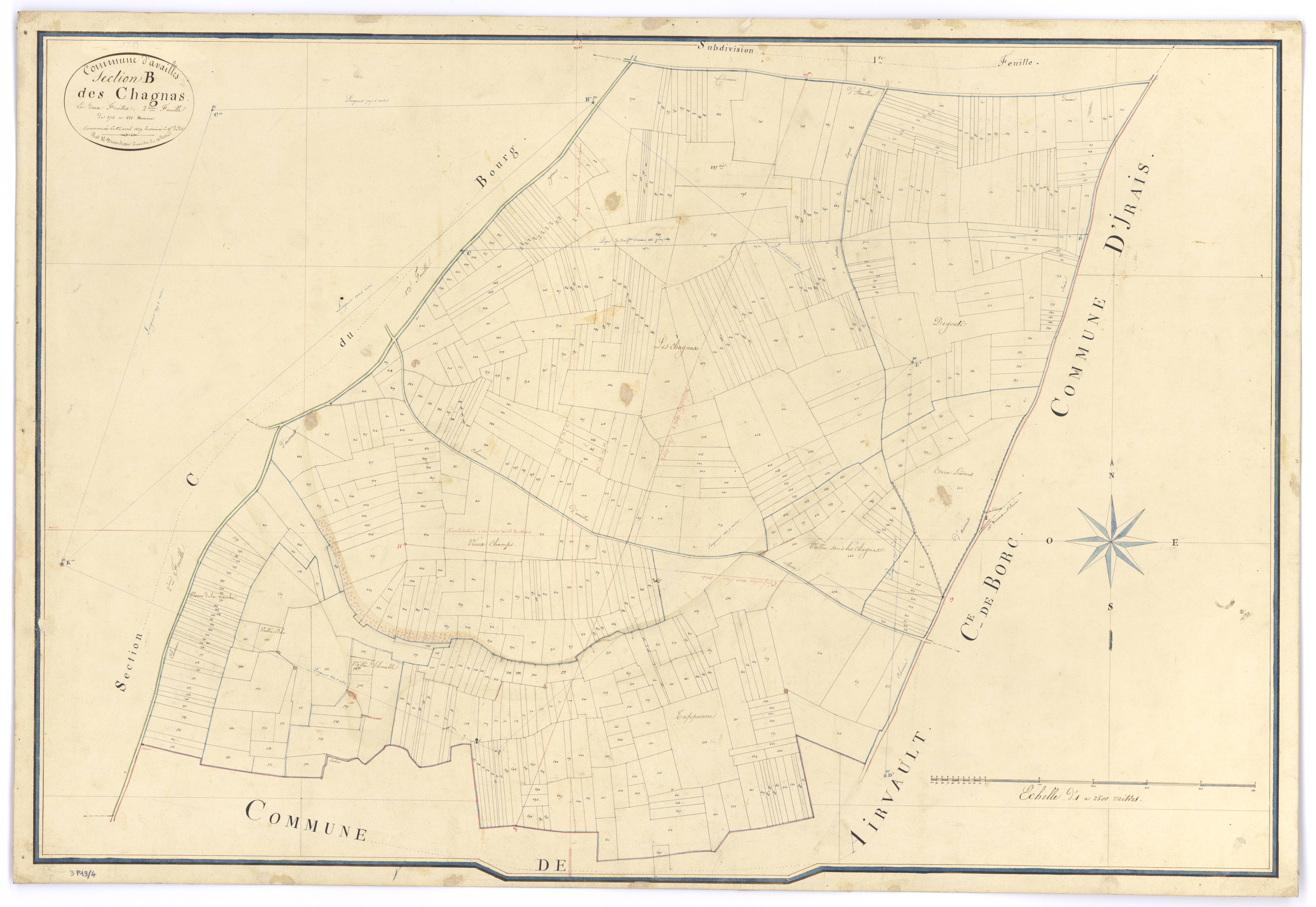 Availles-Thouarsais - FRAD079_CADASTRE_NAPOLEONIEN Section B2 dite des Chagnas 
