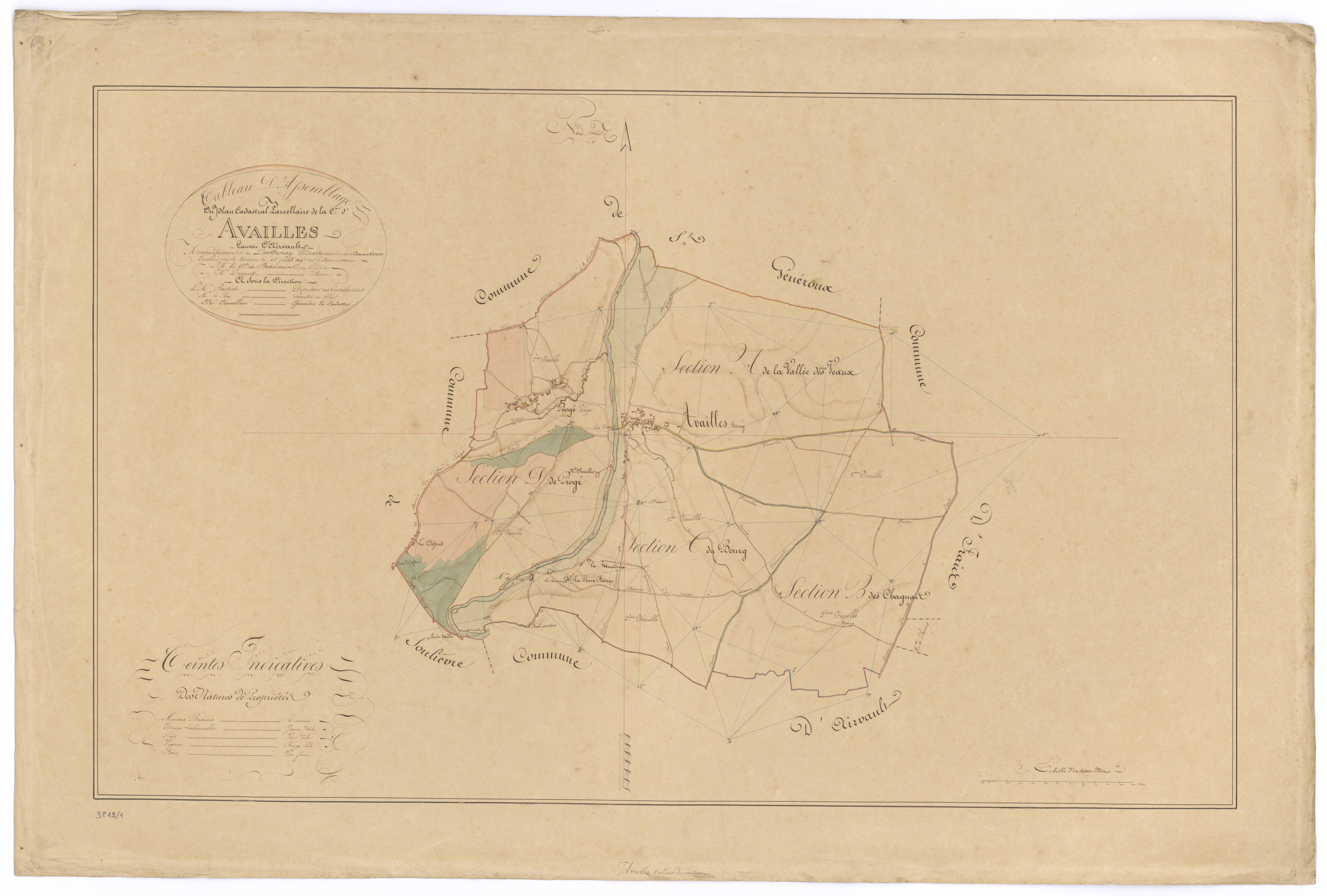 Availles-Thouarsais - FRAD079_CADASTRE_NAPOLEONIEN Tableau d'assemblage 